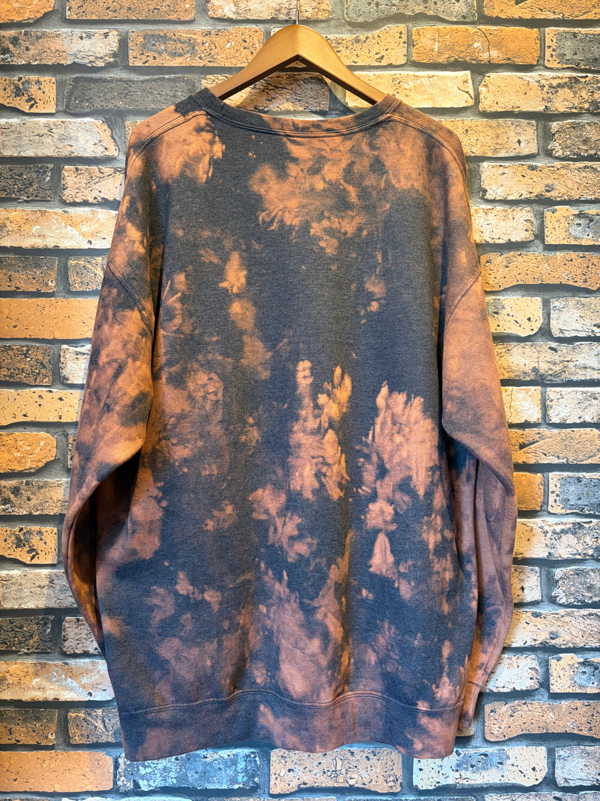 FRUIT OF THE LOOM sweat shirt bleach remake