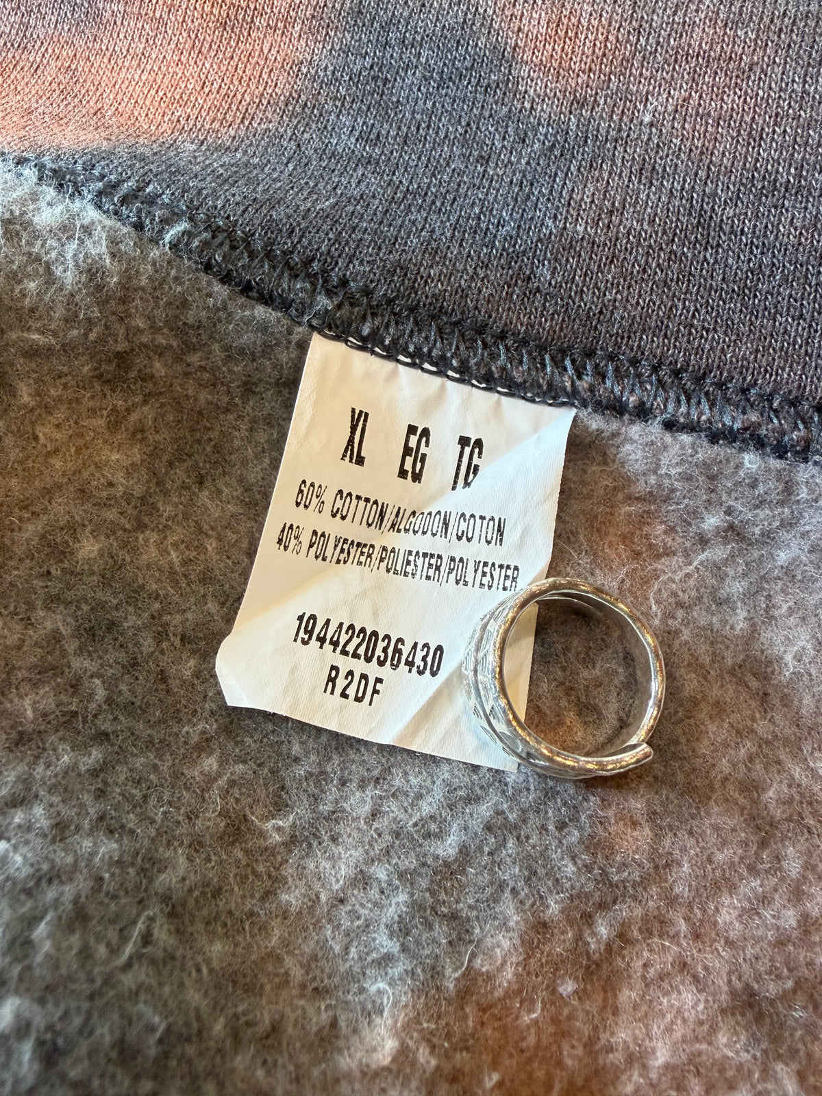 FRUIT OF THE LOOM sweat shirt bleach remake