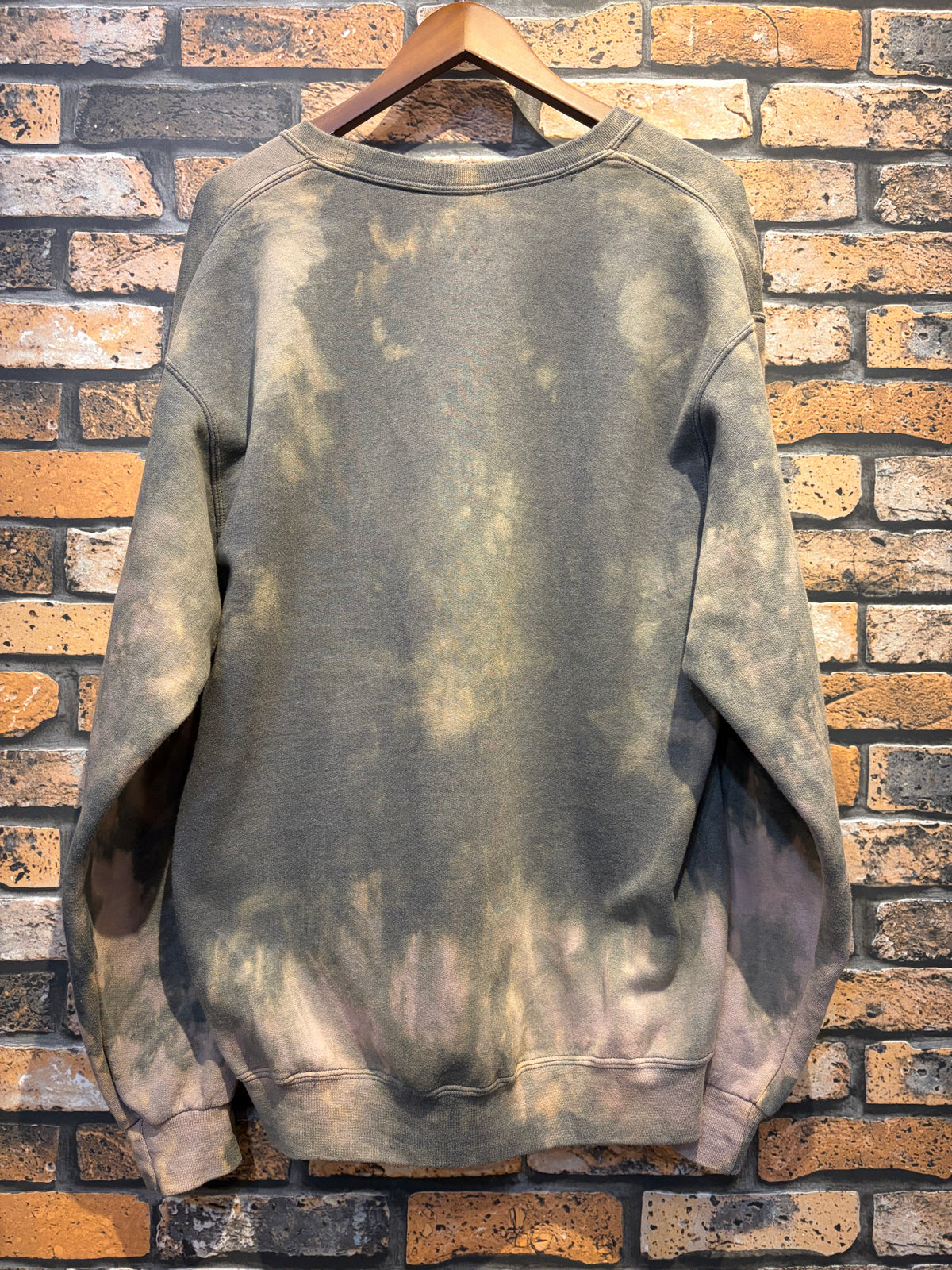 FRUIT OF THE LOOM sweat shirt bleach remake
