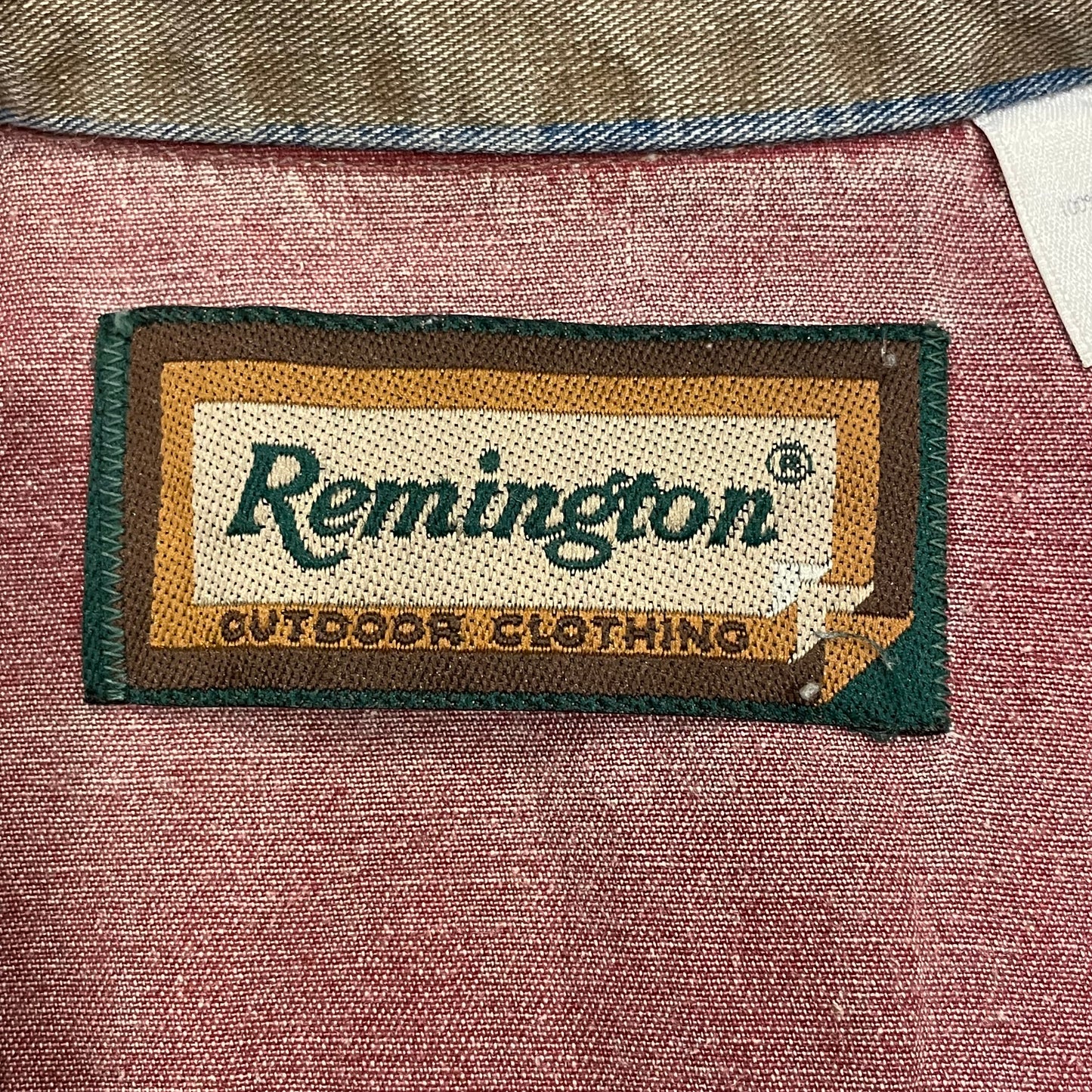 "Remington" denim stripe western shirt　USA製　M