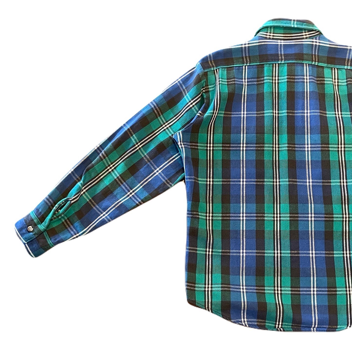 "90’s FIVE BROTHER" cotton flannel check shirt　M