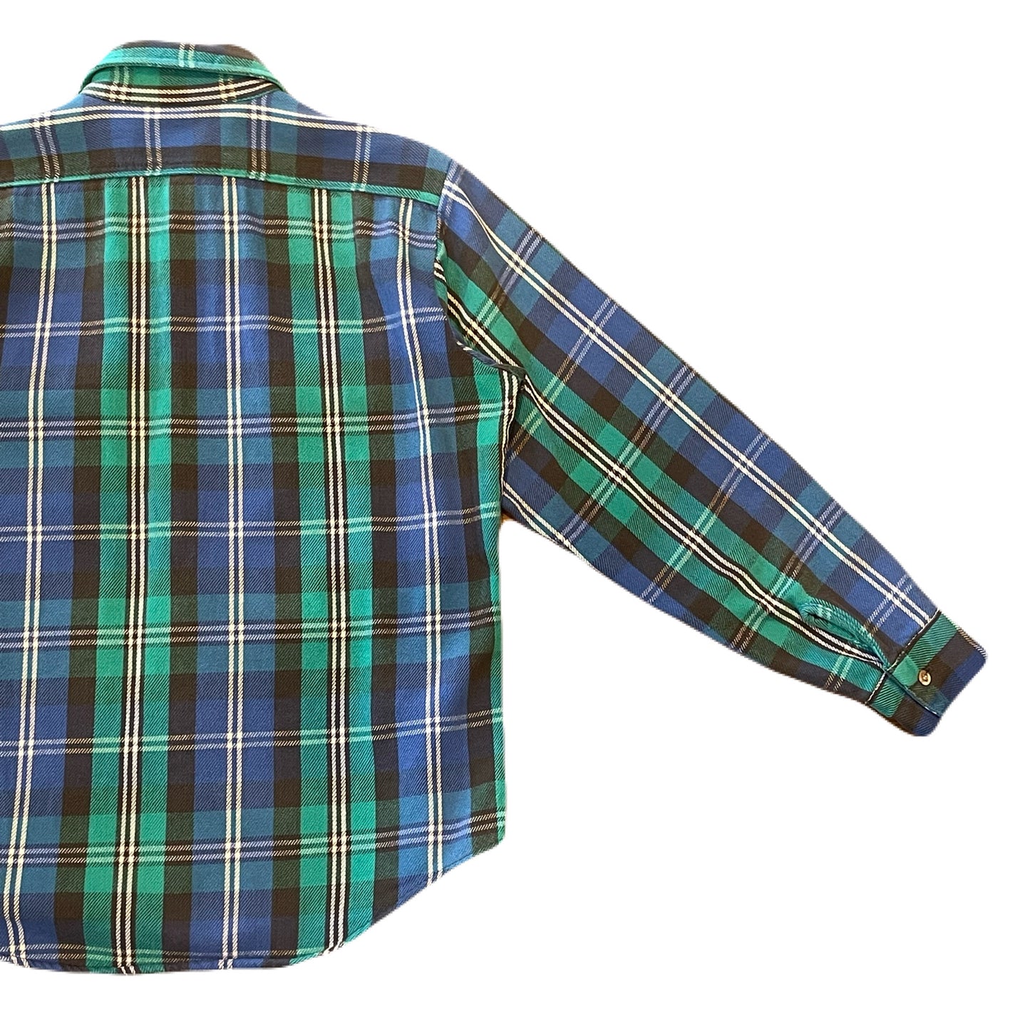 "90’s FIVE BROTHER" cotton flannel check shirt　M