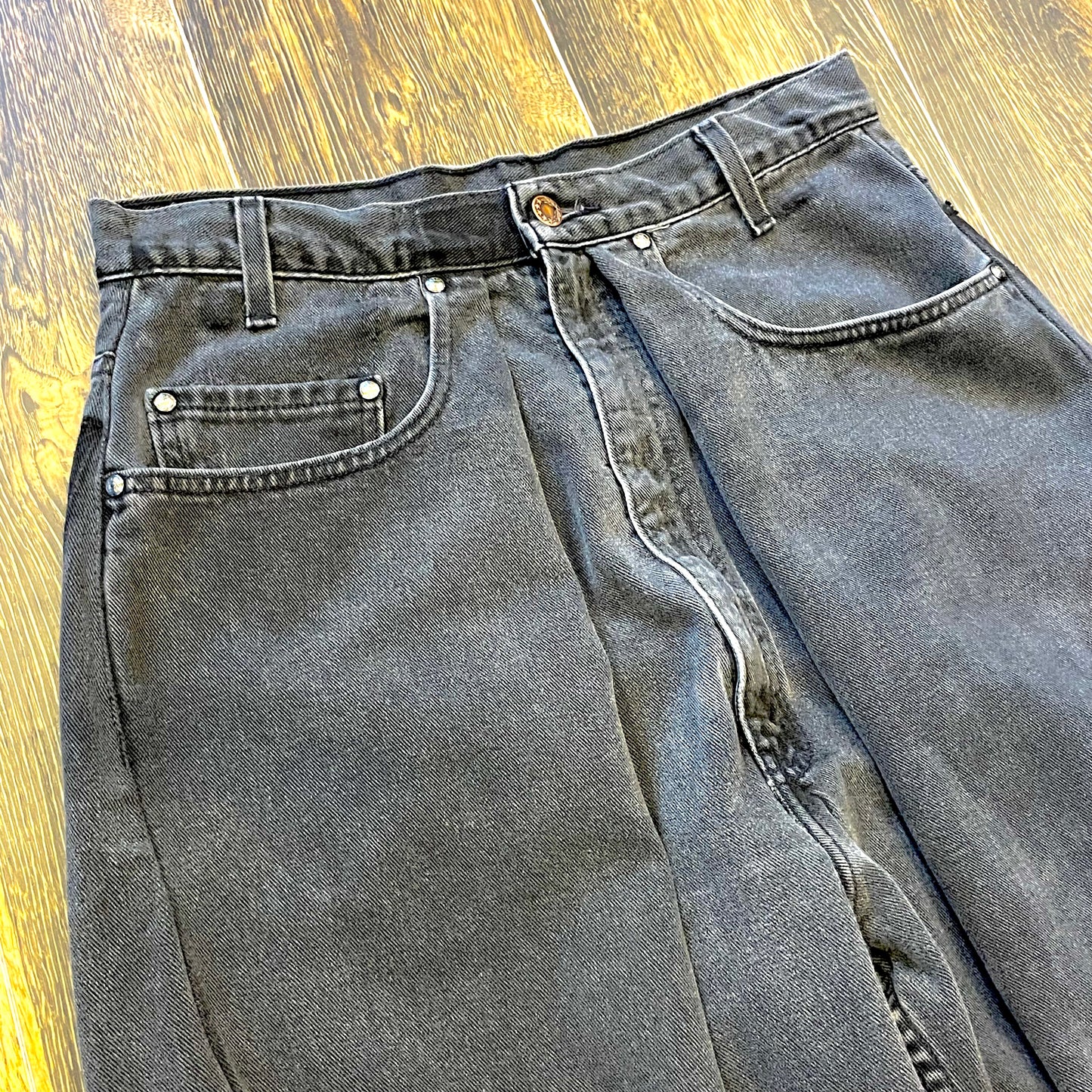 ”壱八番屋 ReBUILD WORKS" hood of 3rd Black denim W30×L30相当