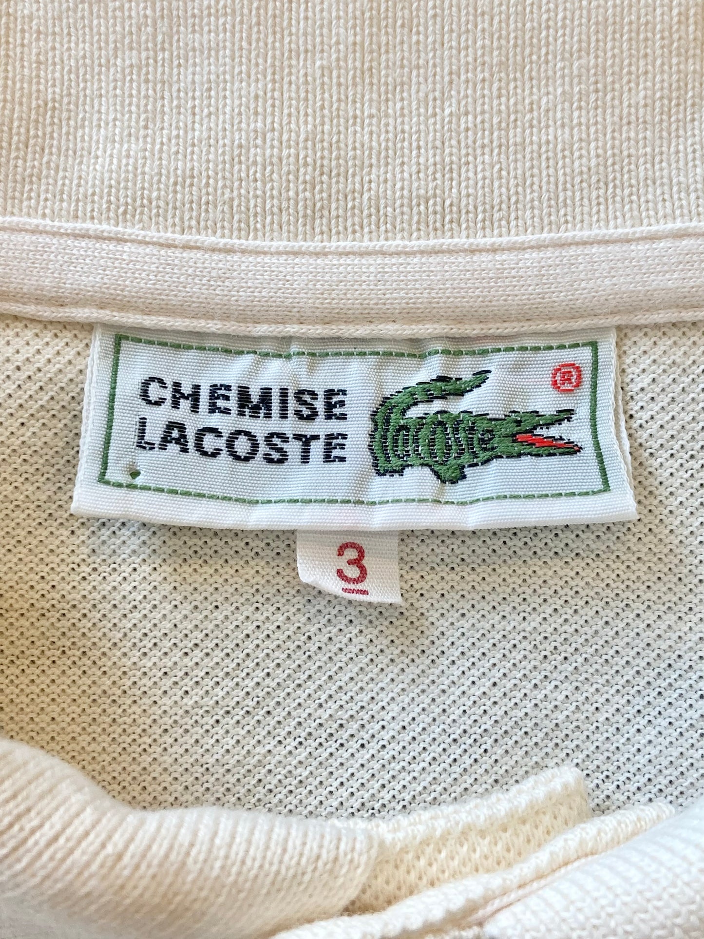 CHEMISE LACOSTE polo shirt 70's~80's