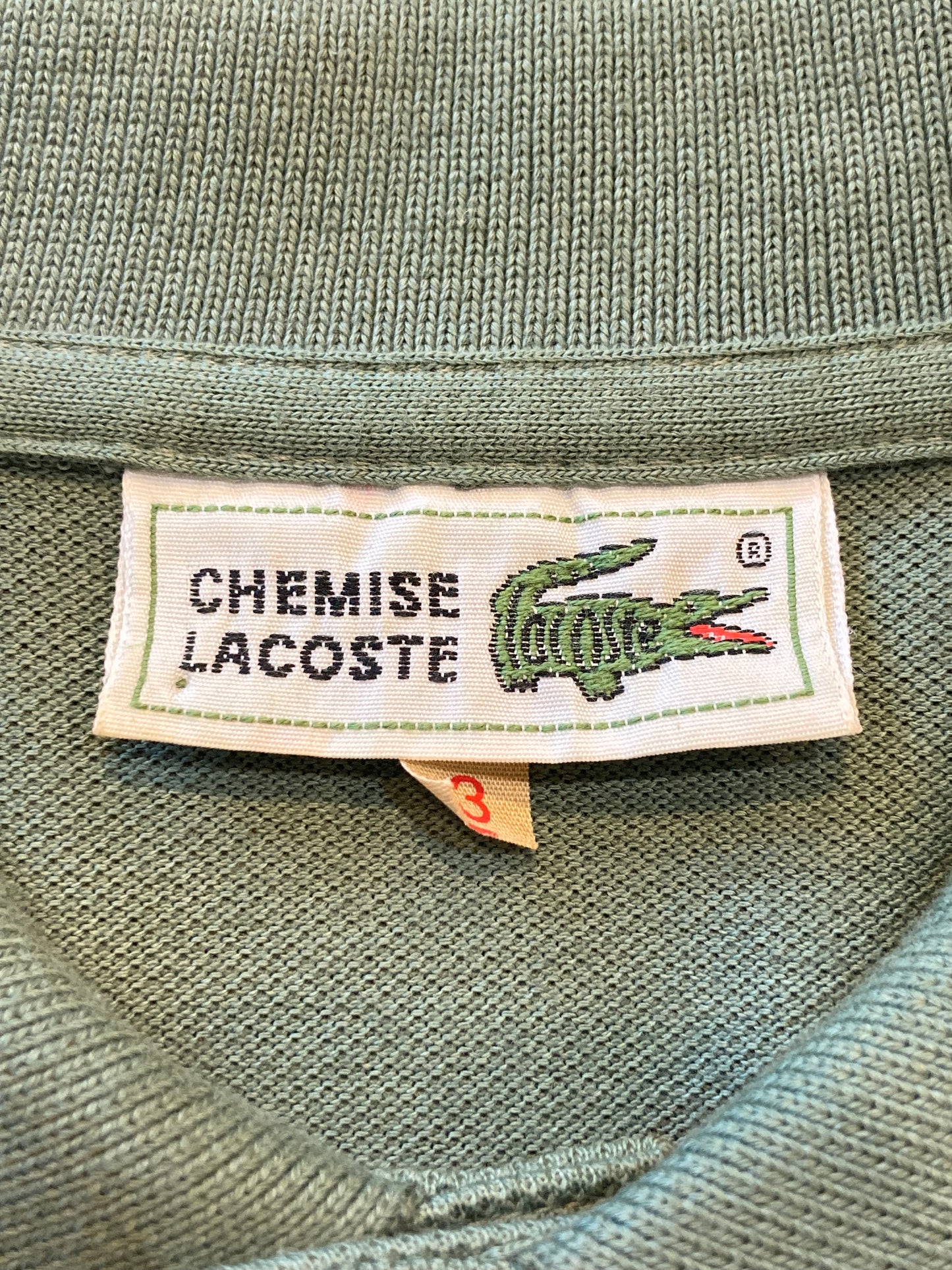 CHEMISE LACOSTE polo shirt 70's~80's
