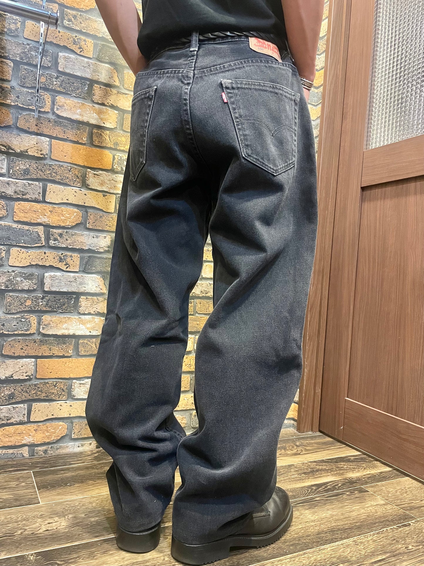 Levi's 550 black denim W35×L30