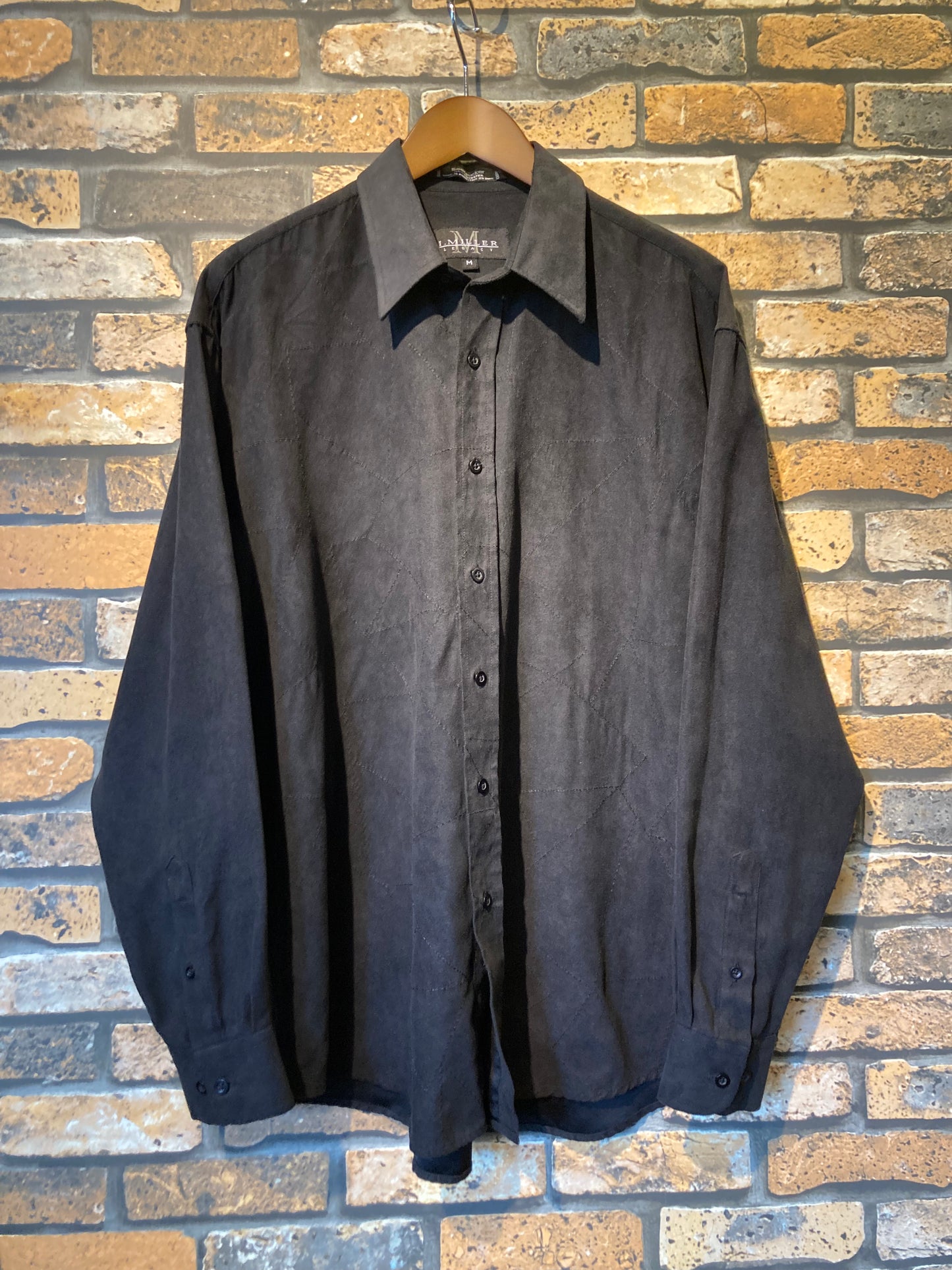fake suede shirt 00's~