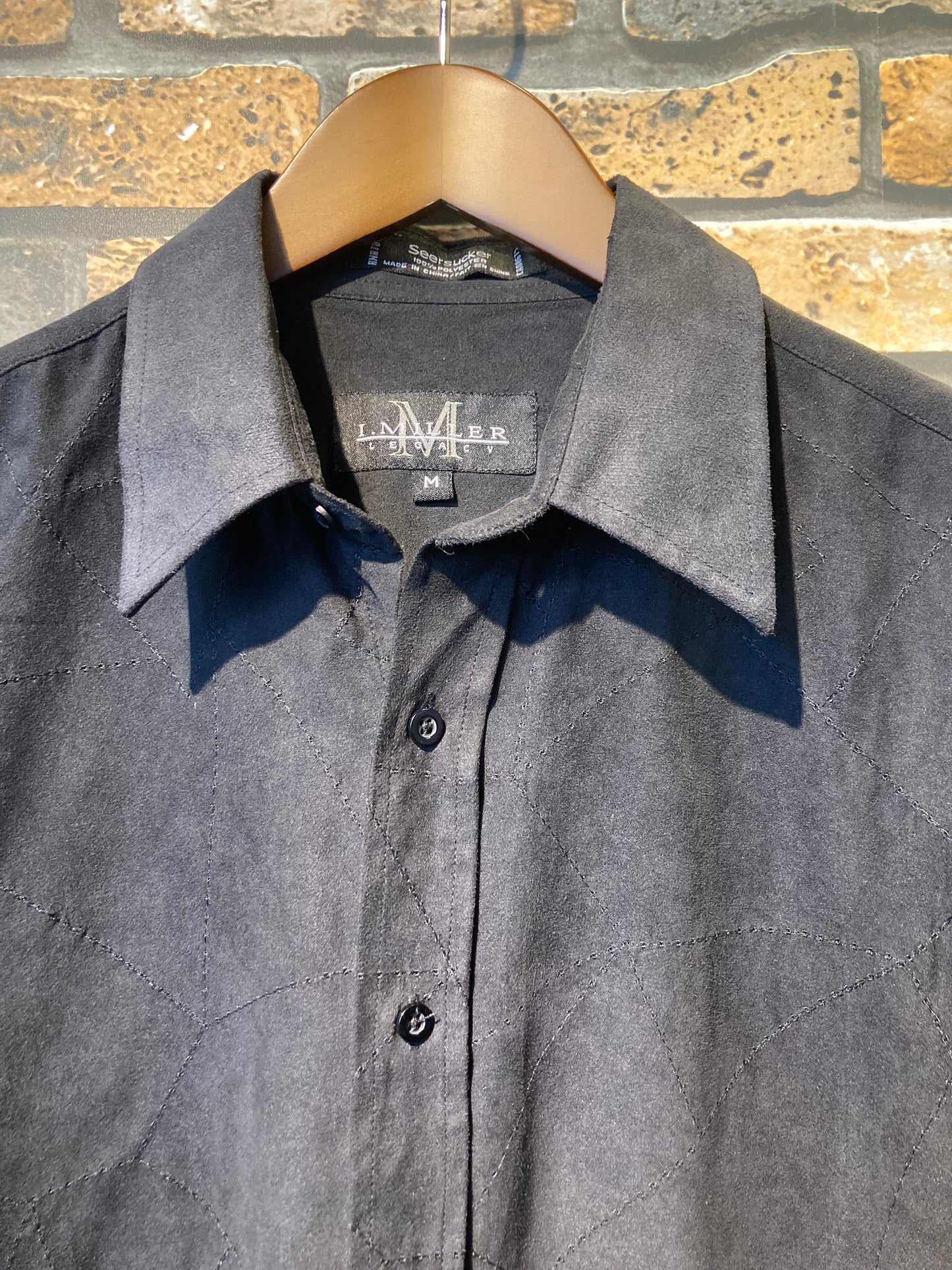 fake suede shirt 00's~