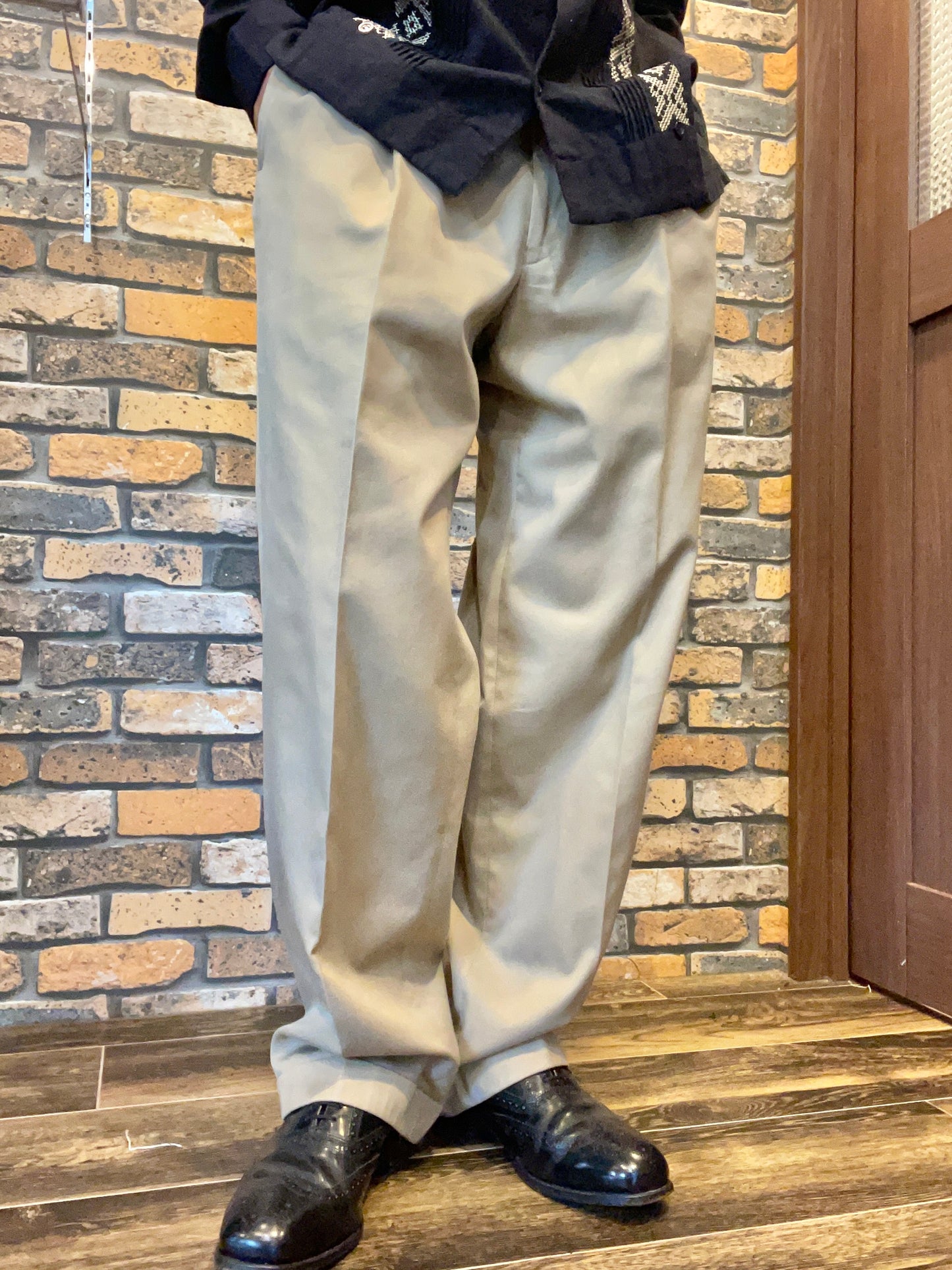 2tuck slacks 90's~ made in UK