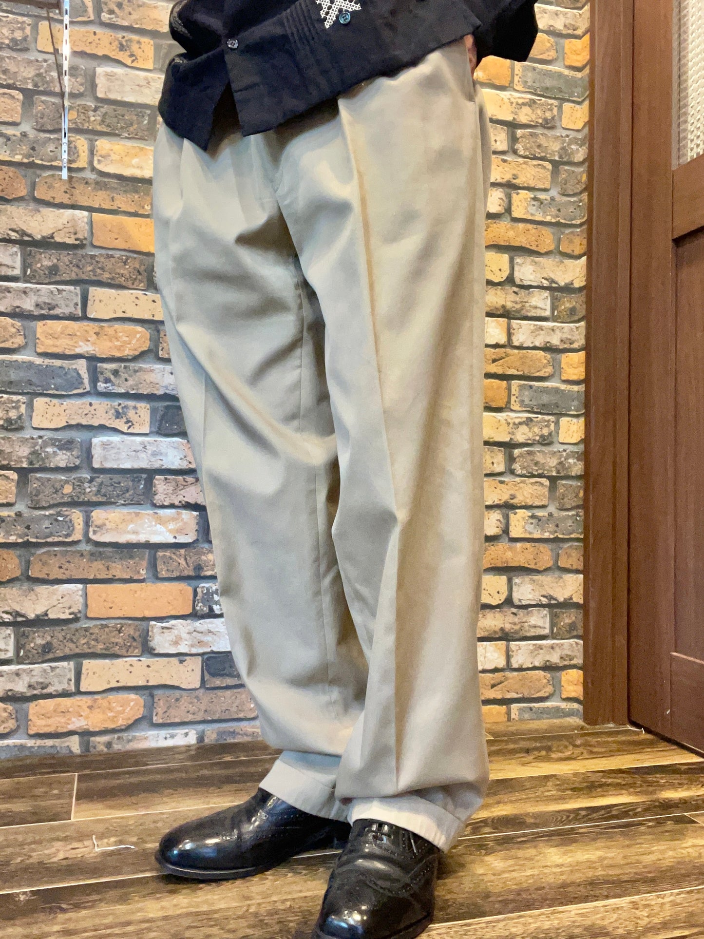 2tuck slacks 90's~ made in UK