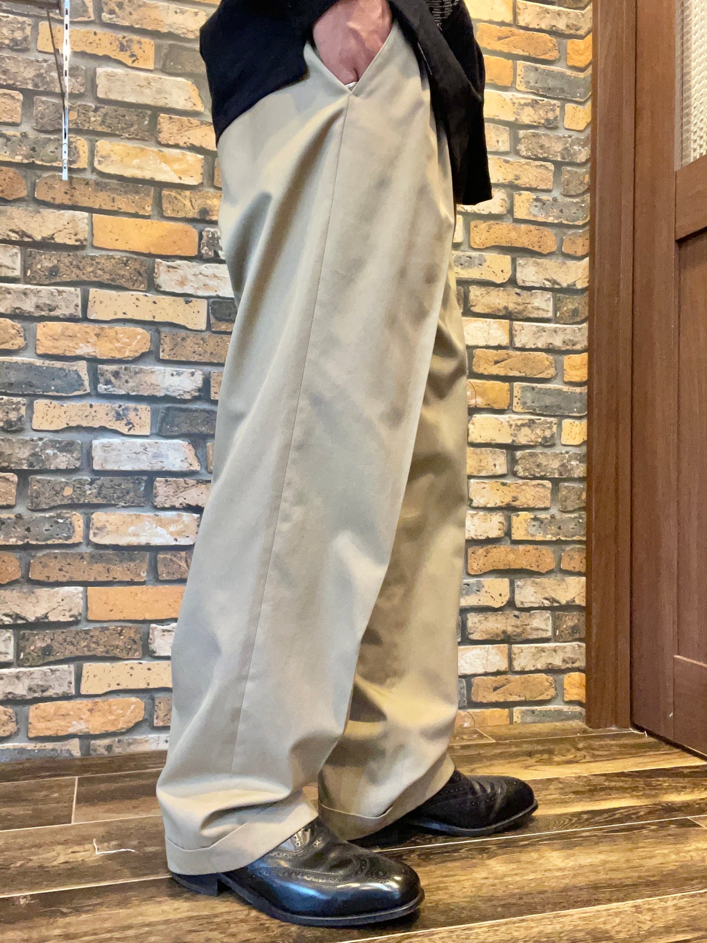 2tuck slacks 90's~ made in UK