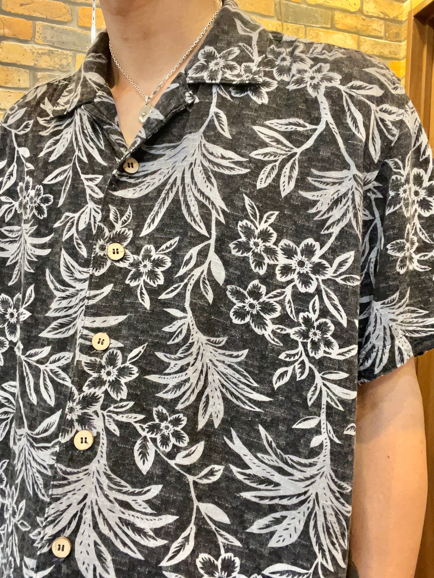 rayon aloha shirt 90's~00's
