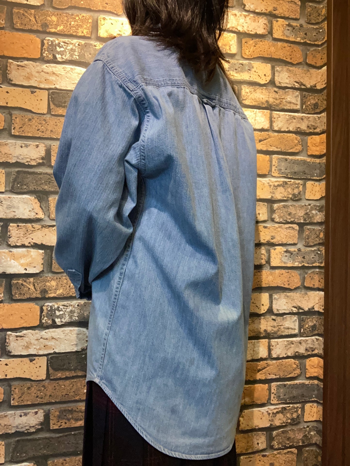 LOONEY TUNES denim shirt 90's~