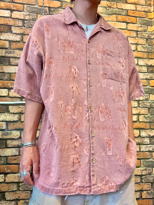 Big Dogs silk Aloha shirt 90's~00's