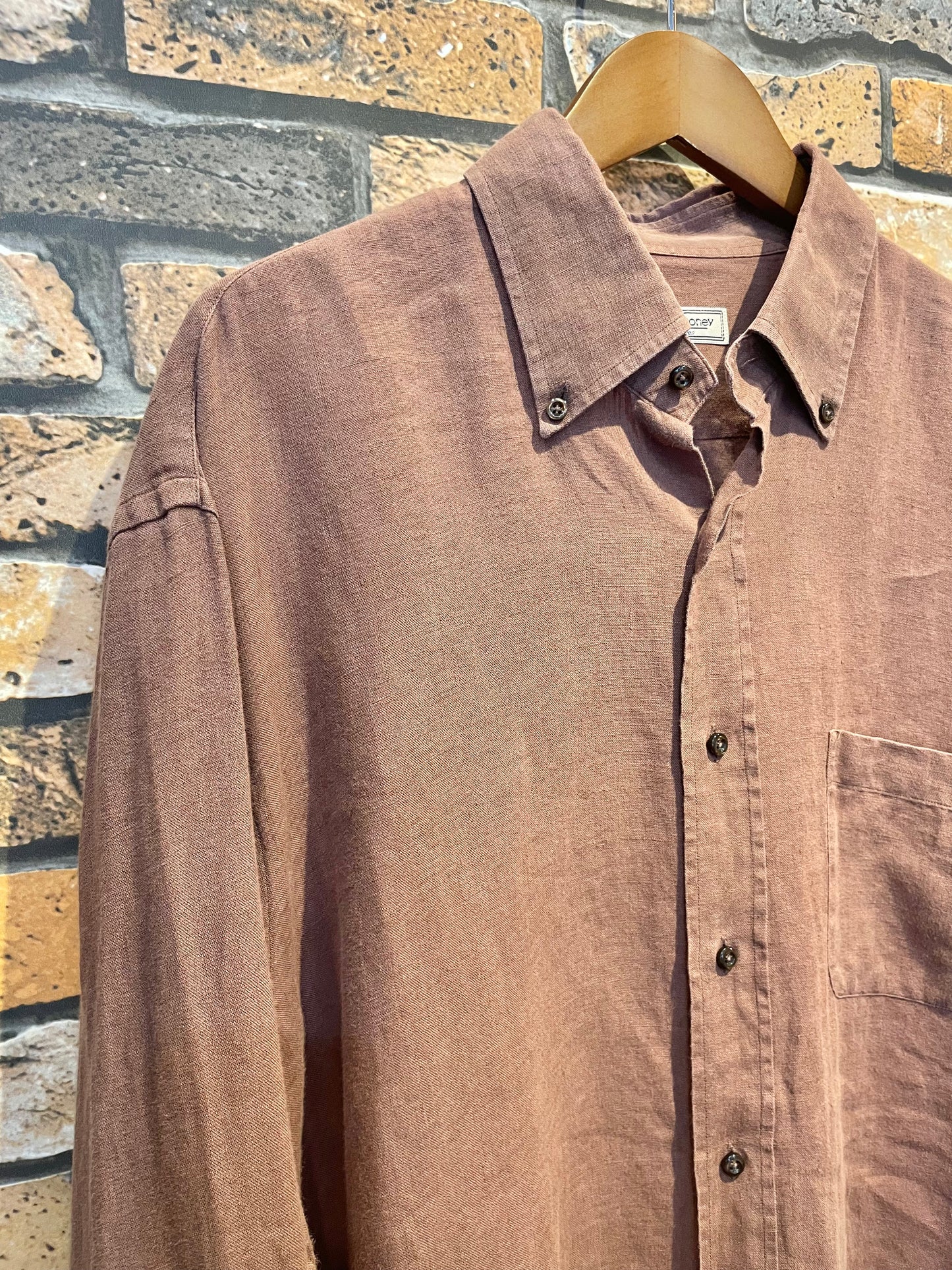 Peter Doney linen shirt 80's~90's