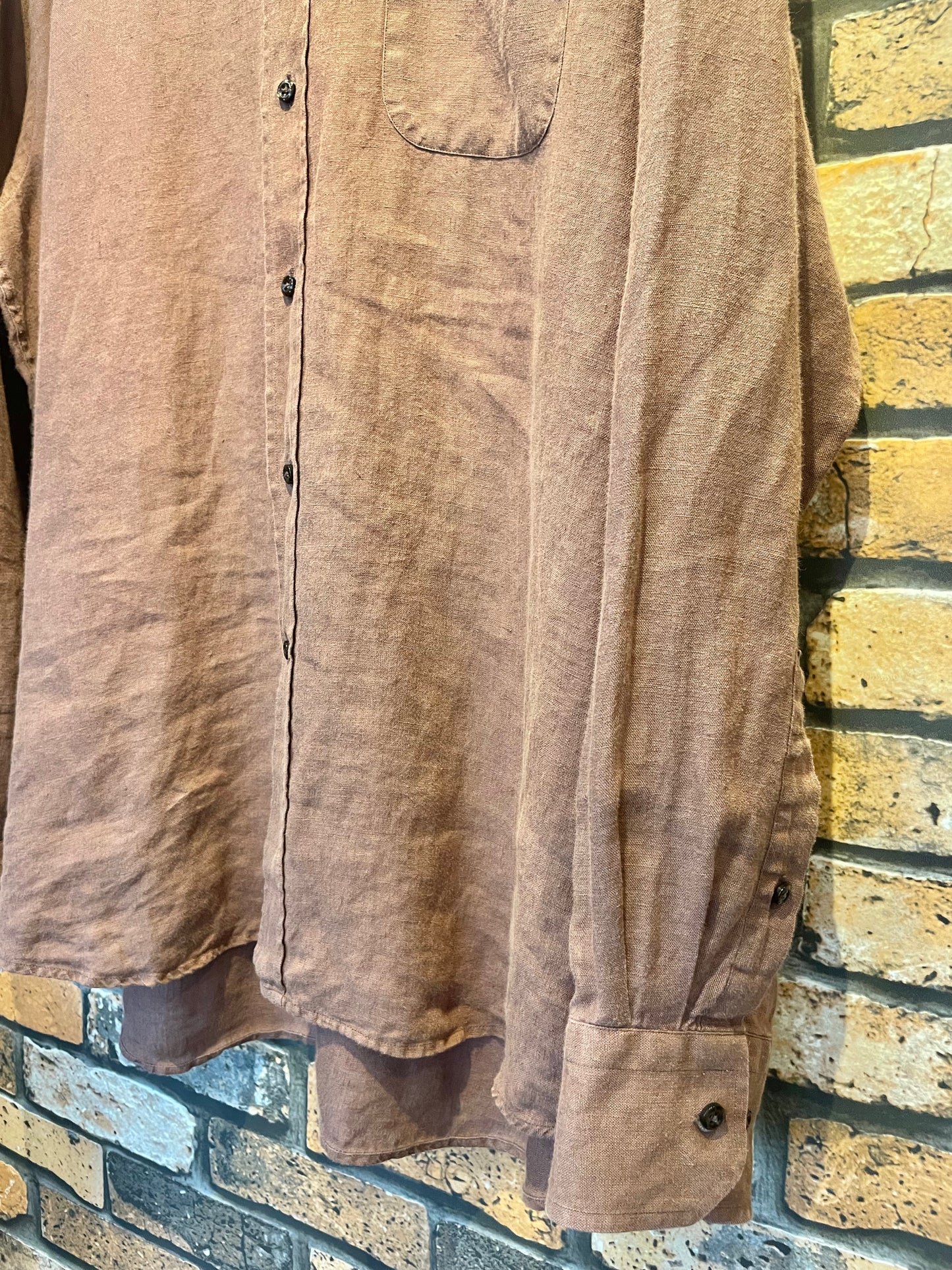 Peter Doney linen shirt 80's~90's