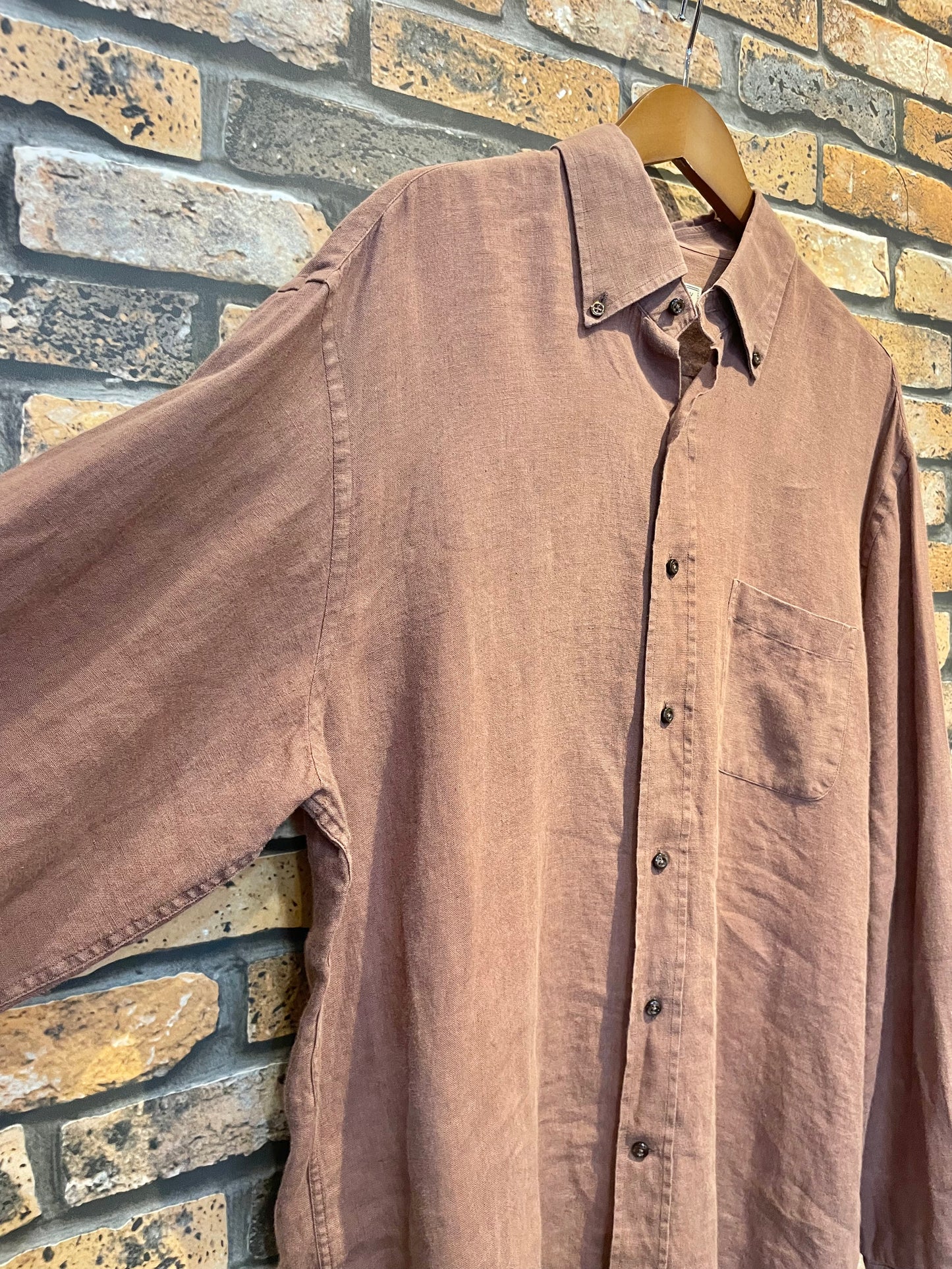 Peter Doney linen shirt 80's~90's