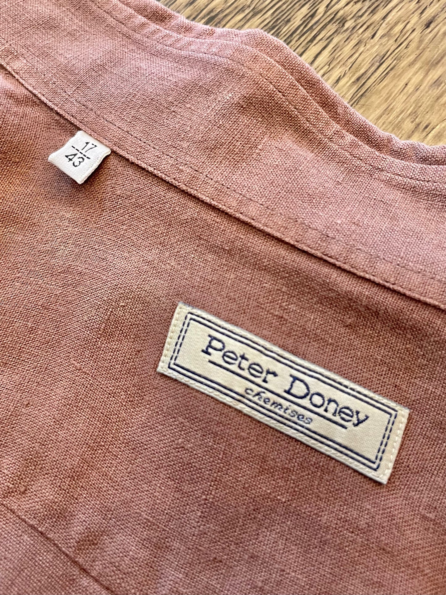Peter Doney linen shirt 80's~90's