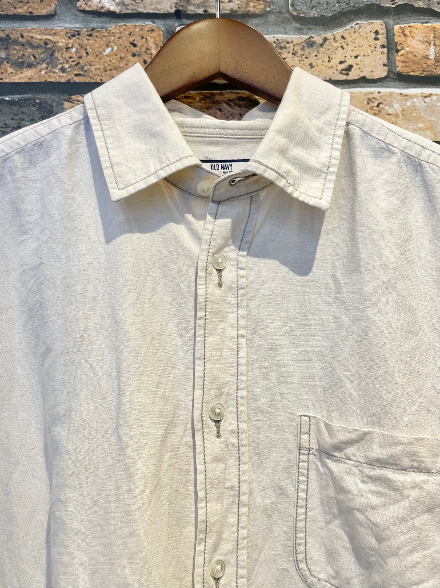 OLD NAVY linen shirt 90's~00's