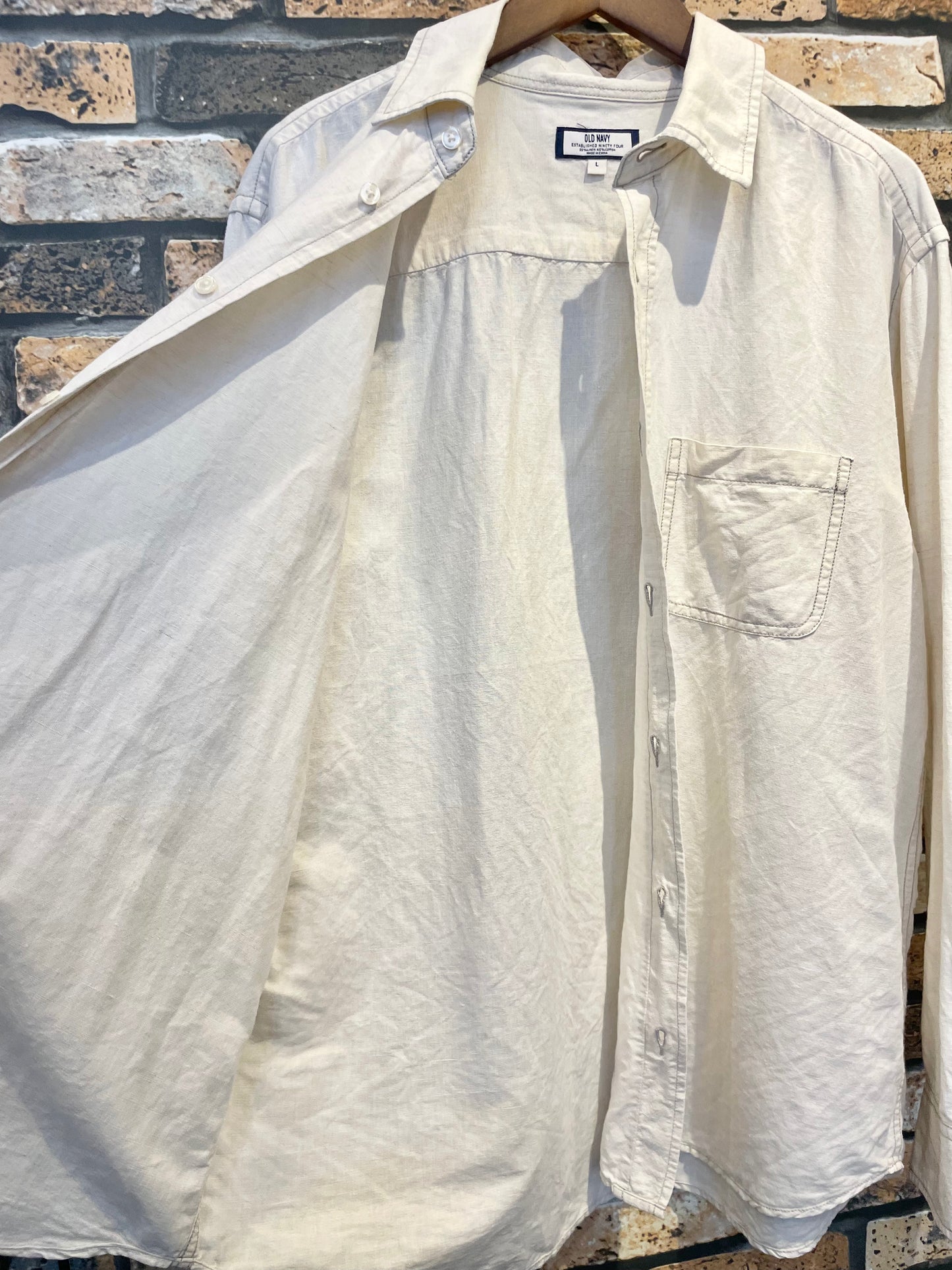 OLD NAVY linen shirt 90's~00's