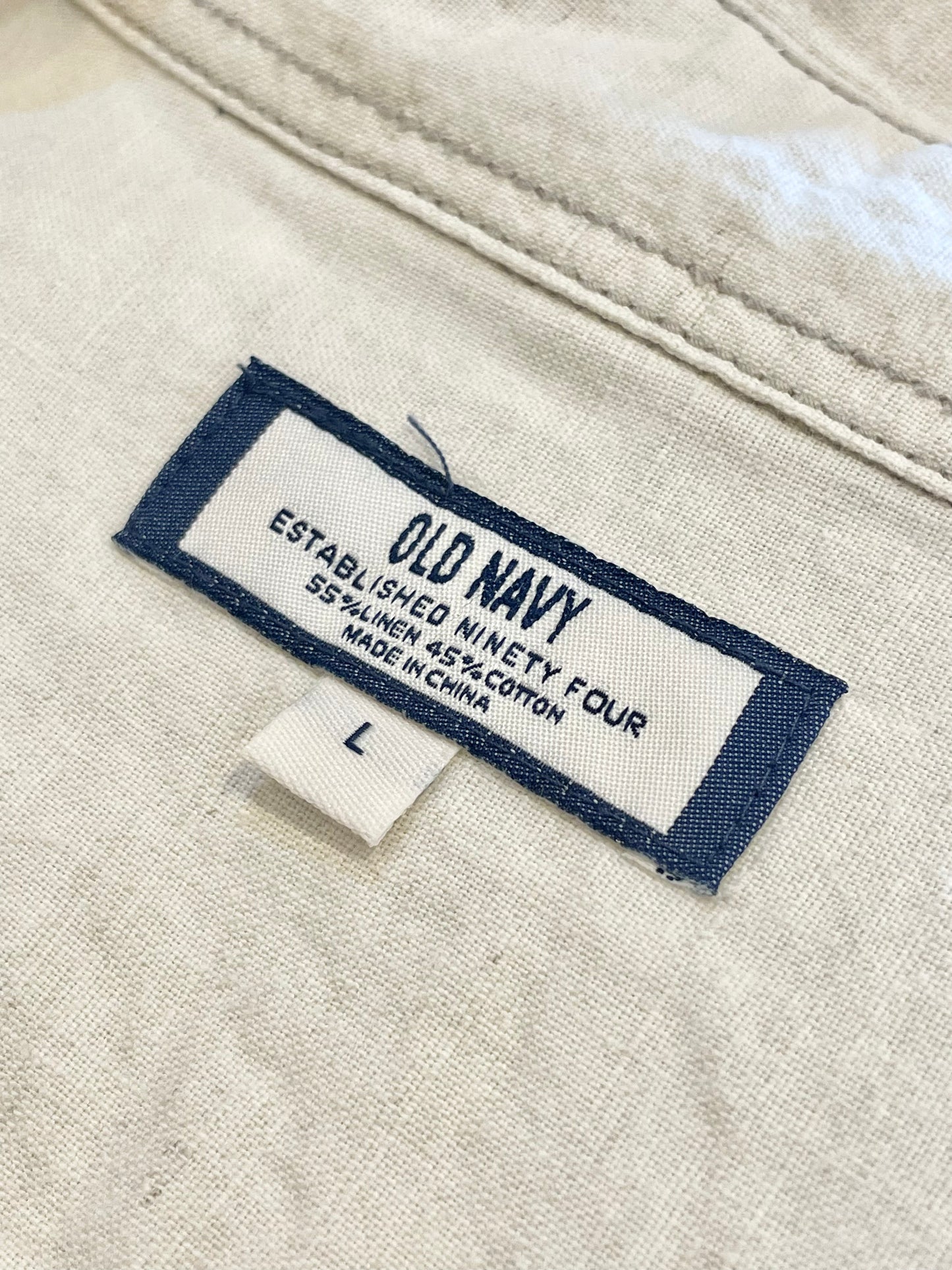 OLD NAVY linen shirt 90's~00's