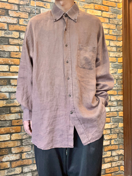 Peter Doney linen shirt 80's~90's