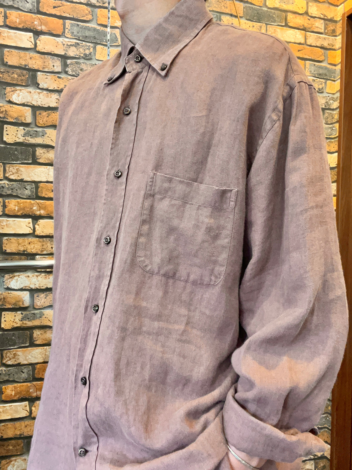 Peter Doney linen shirt 80's~90's