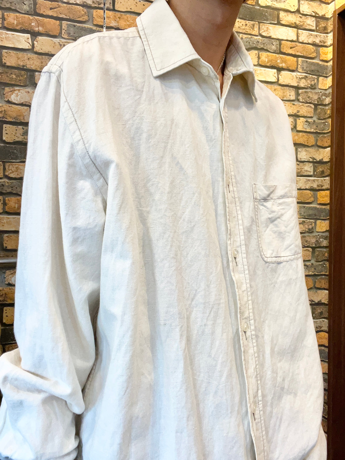 OLD NAVY linen shirt 90's~00's