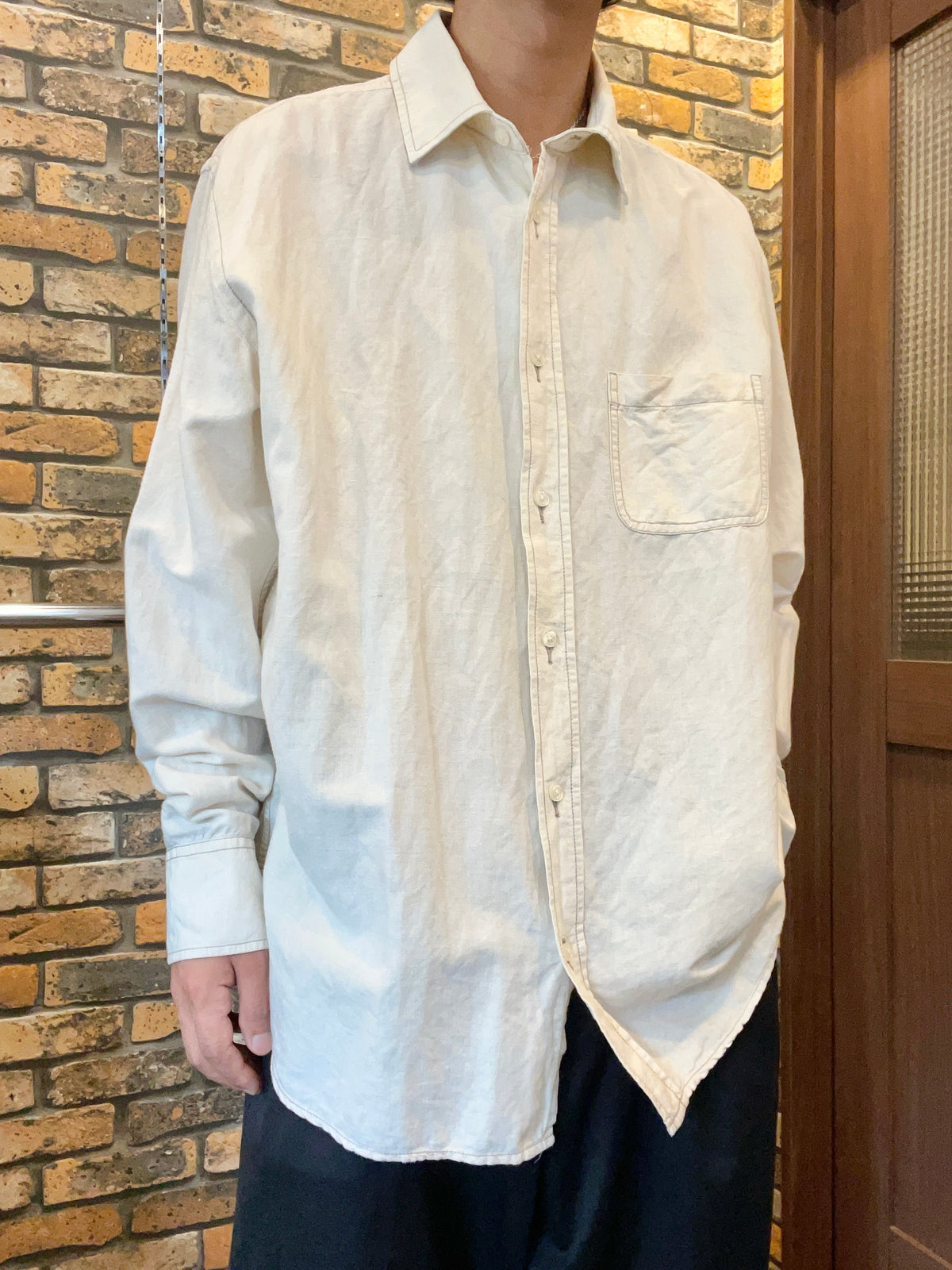 OLD NAVY linen shirt 90's~00's