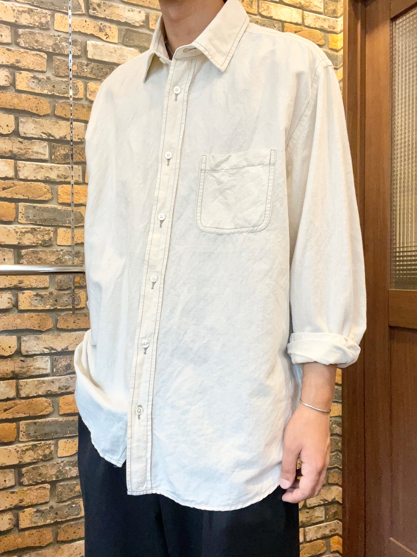OLD NAVY linen shirt 90's~00's