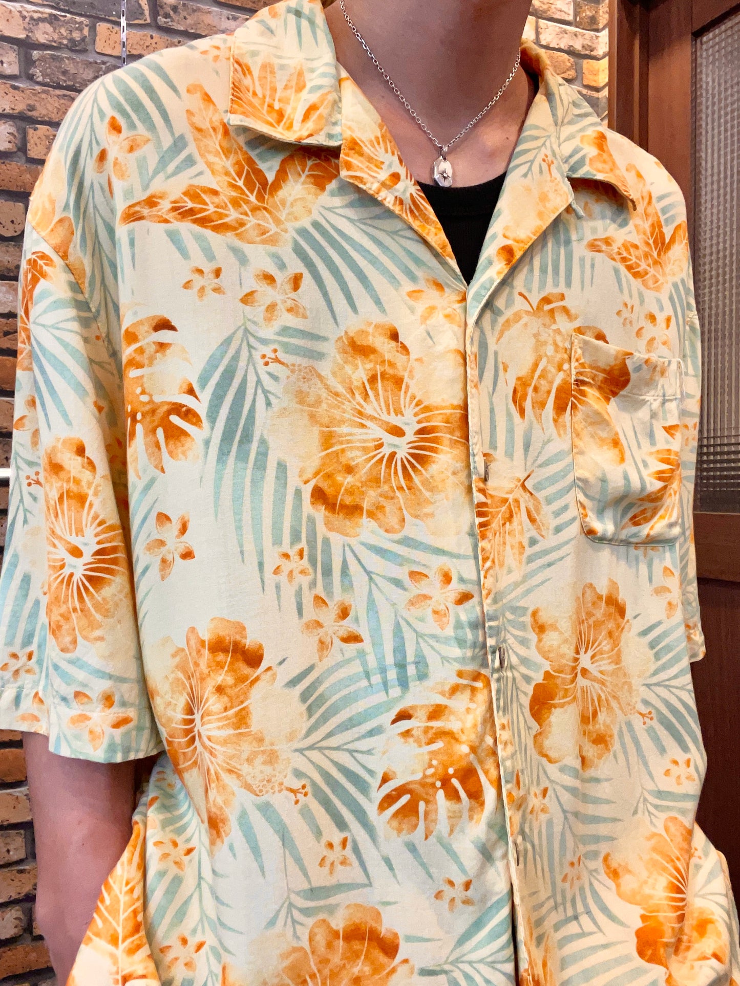 PURITAN rayon Aloha shirt 90's~00's