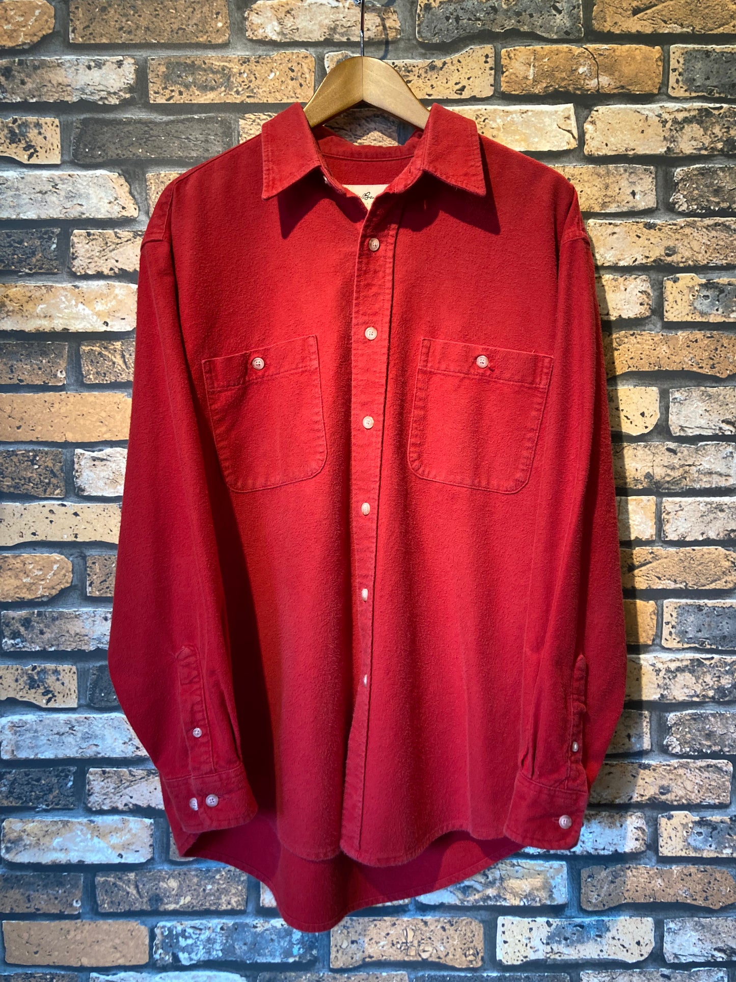 Eddie Bauer Chamois cloth shirt 90's~