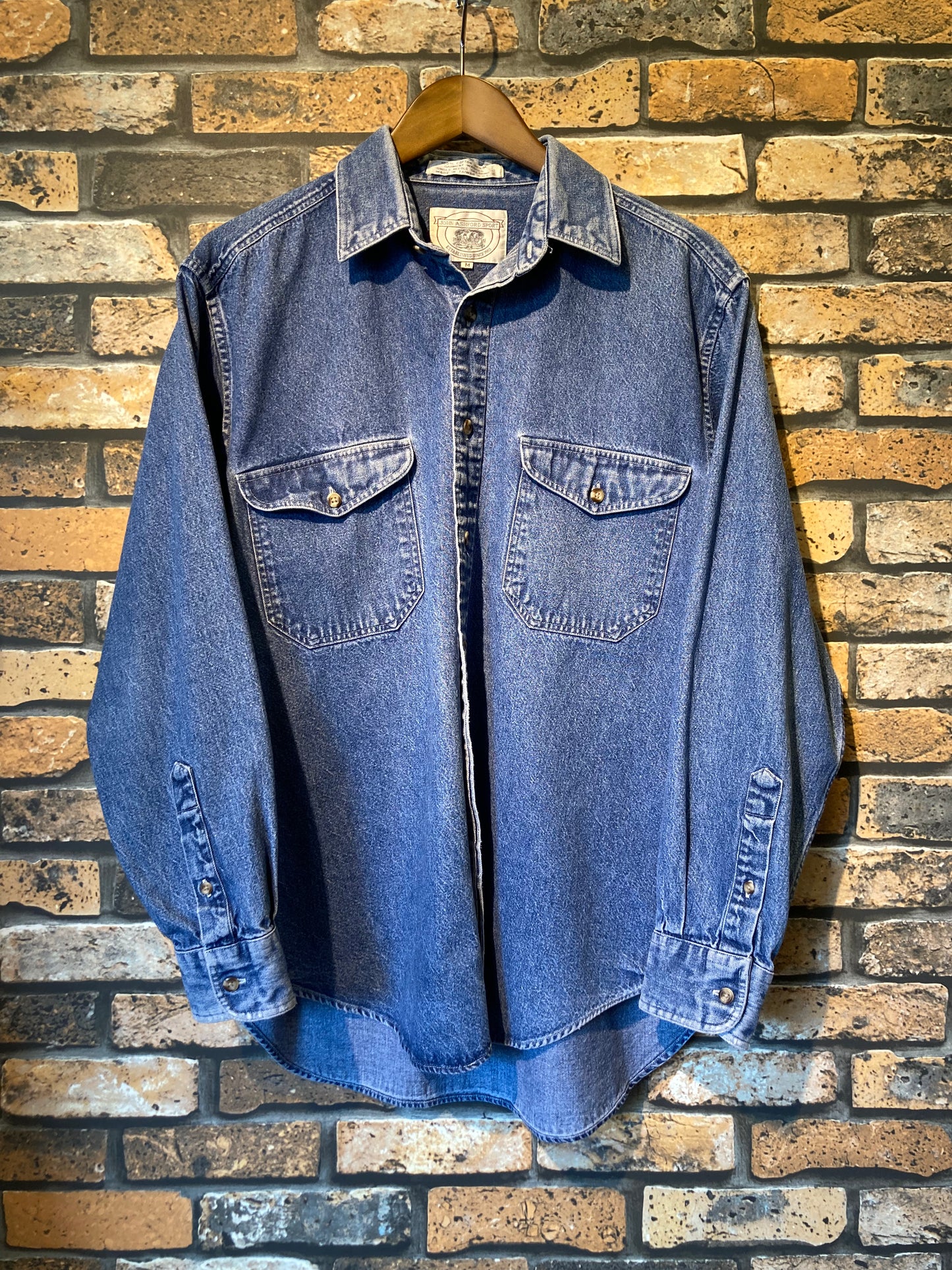 JOHN ASHFORD Denim shirt 90's~