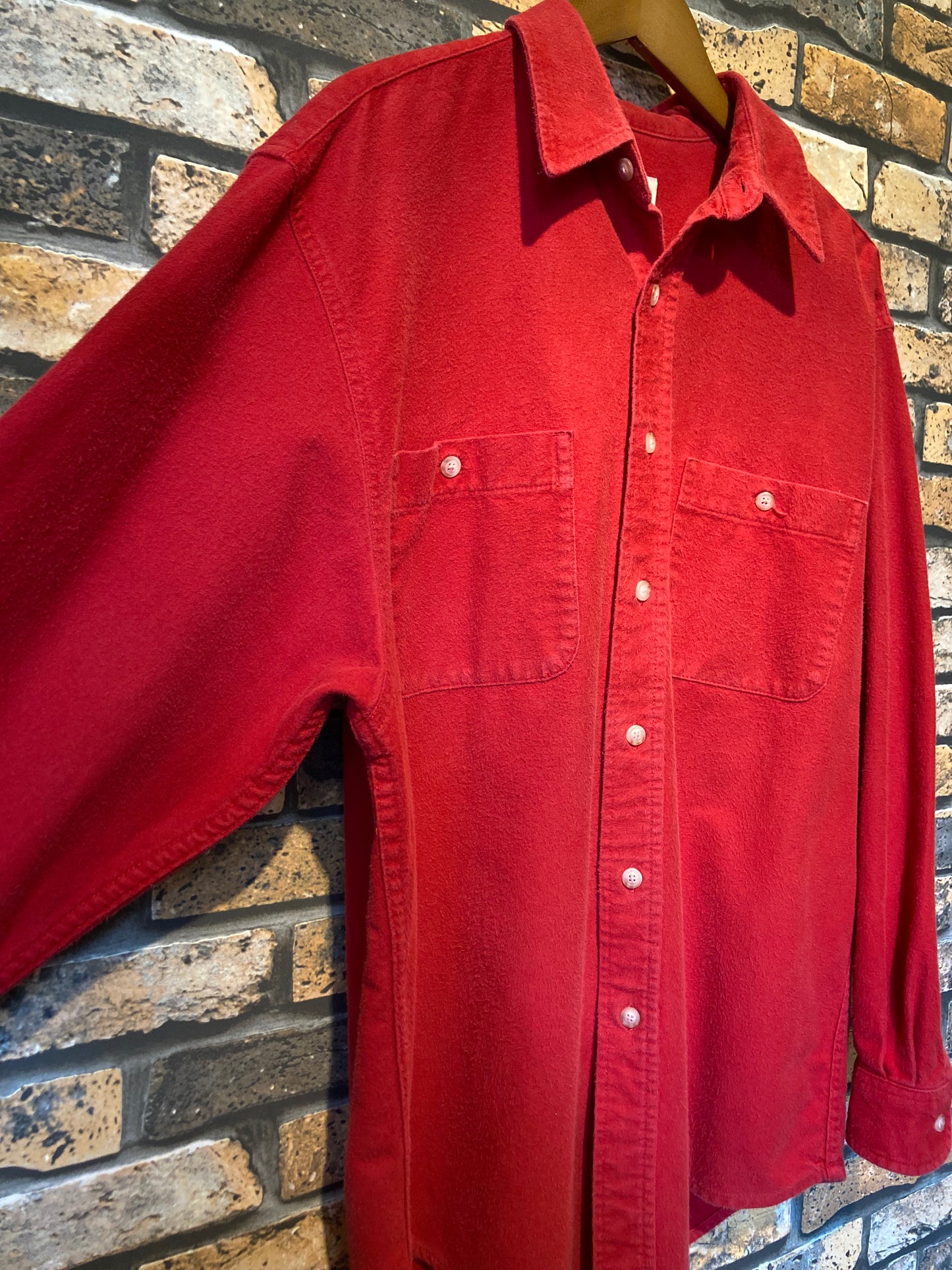 Eddie Bauer Chamois cloth shirt 90's~