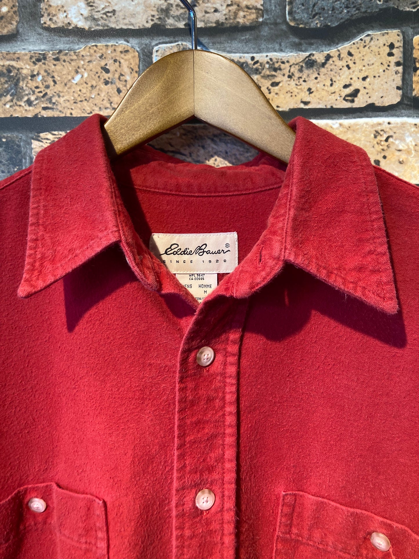 Eddie Bauer Chamois cloth shirt 90's~