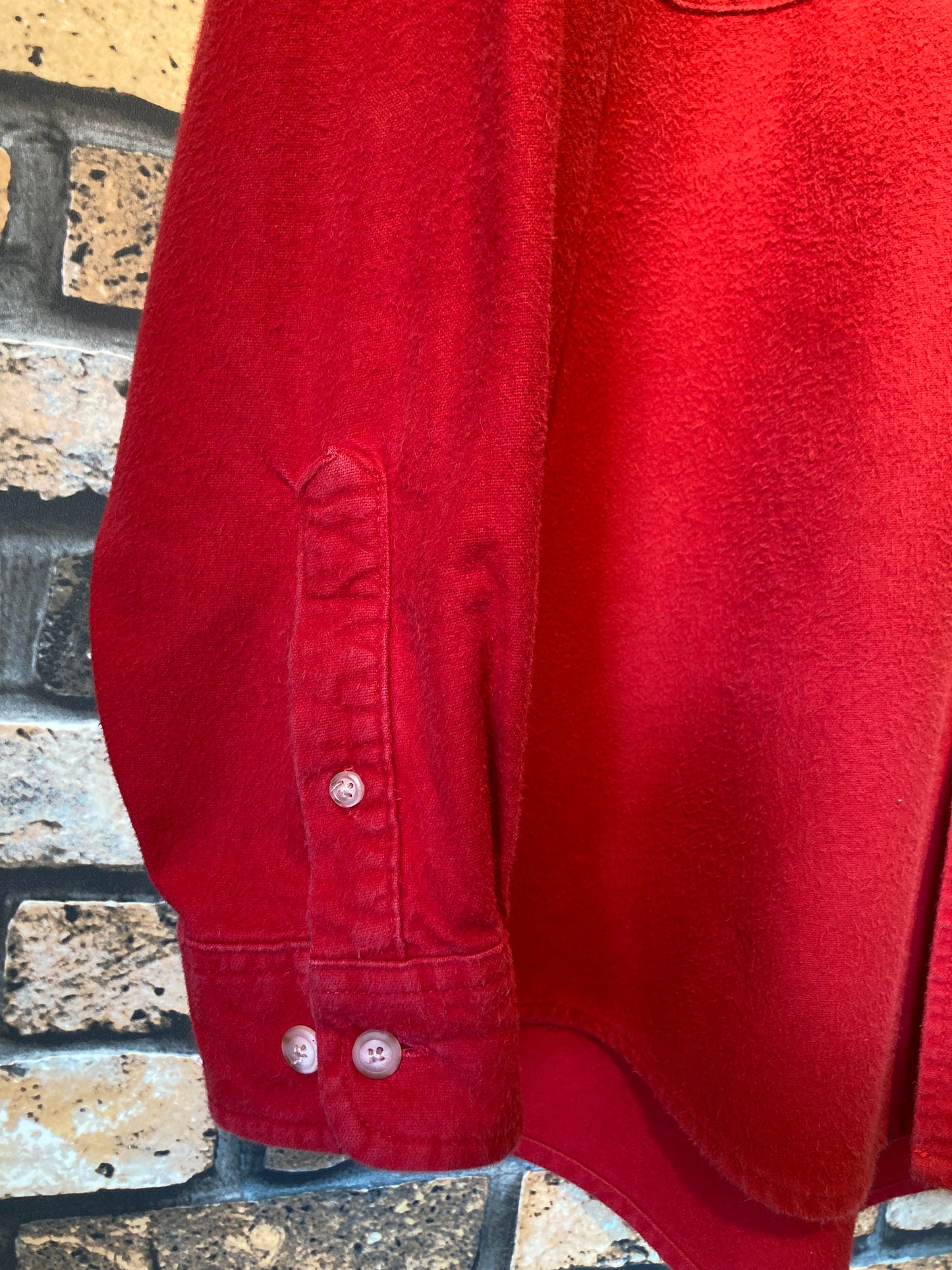 Eddie Bauer Chamois cloth shirt 90's~