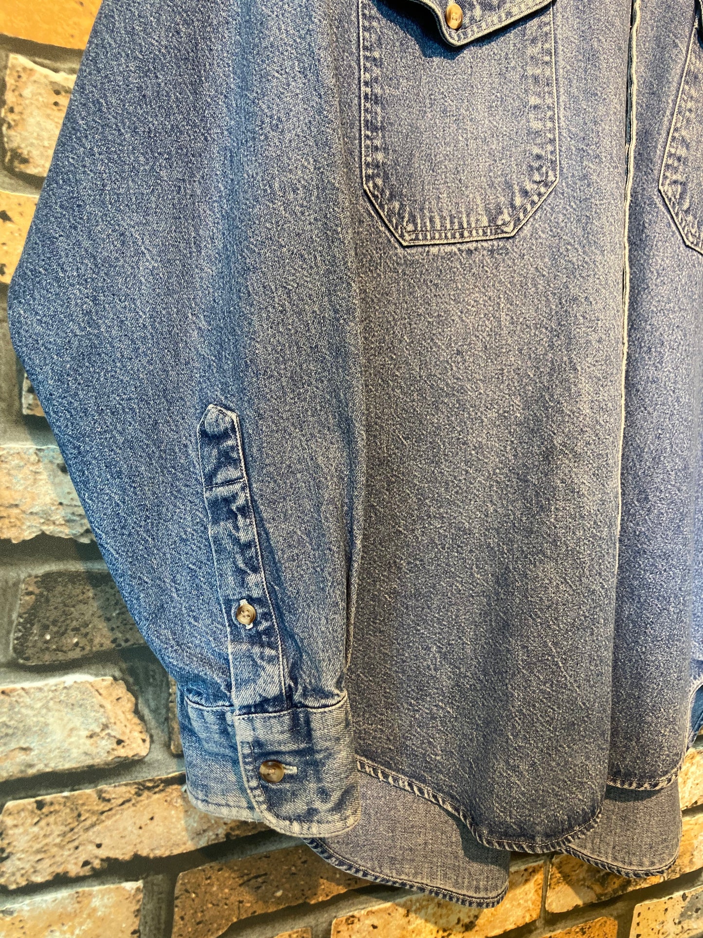 JOHN ASHFORD Denim shirt 90's~