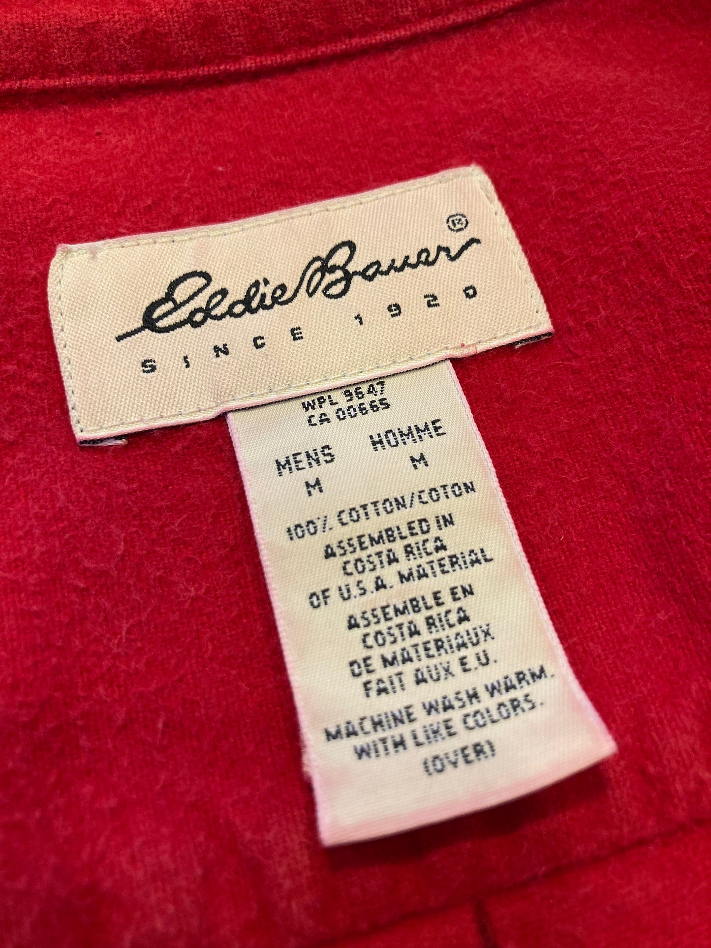 Eddie Bauer Chamois cloth shirt 90's~