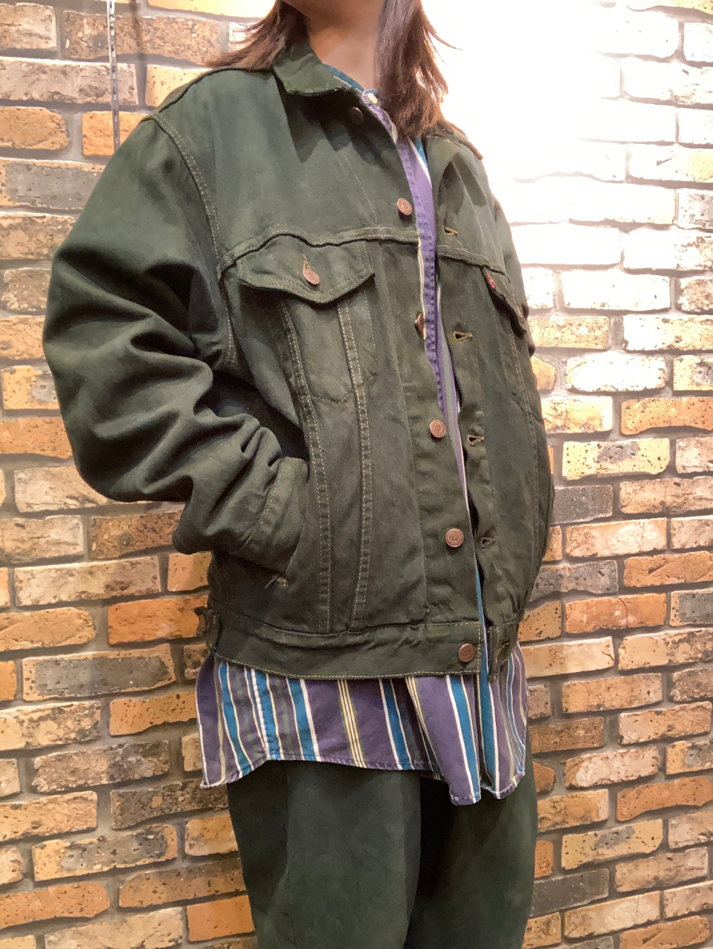 ”18"YARD's remake 壱八番屋　”over dye denim jacket”