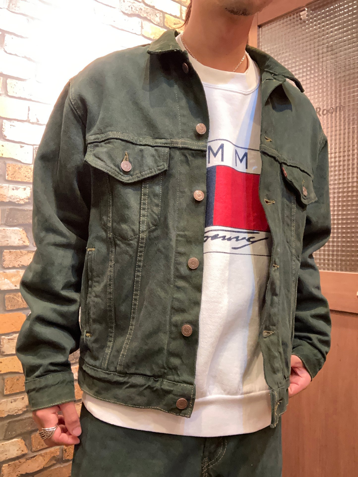 ”18"YARD's remake 壱八番屋　”over dye denim jacket”
