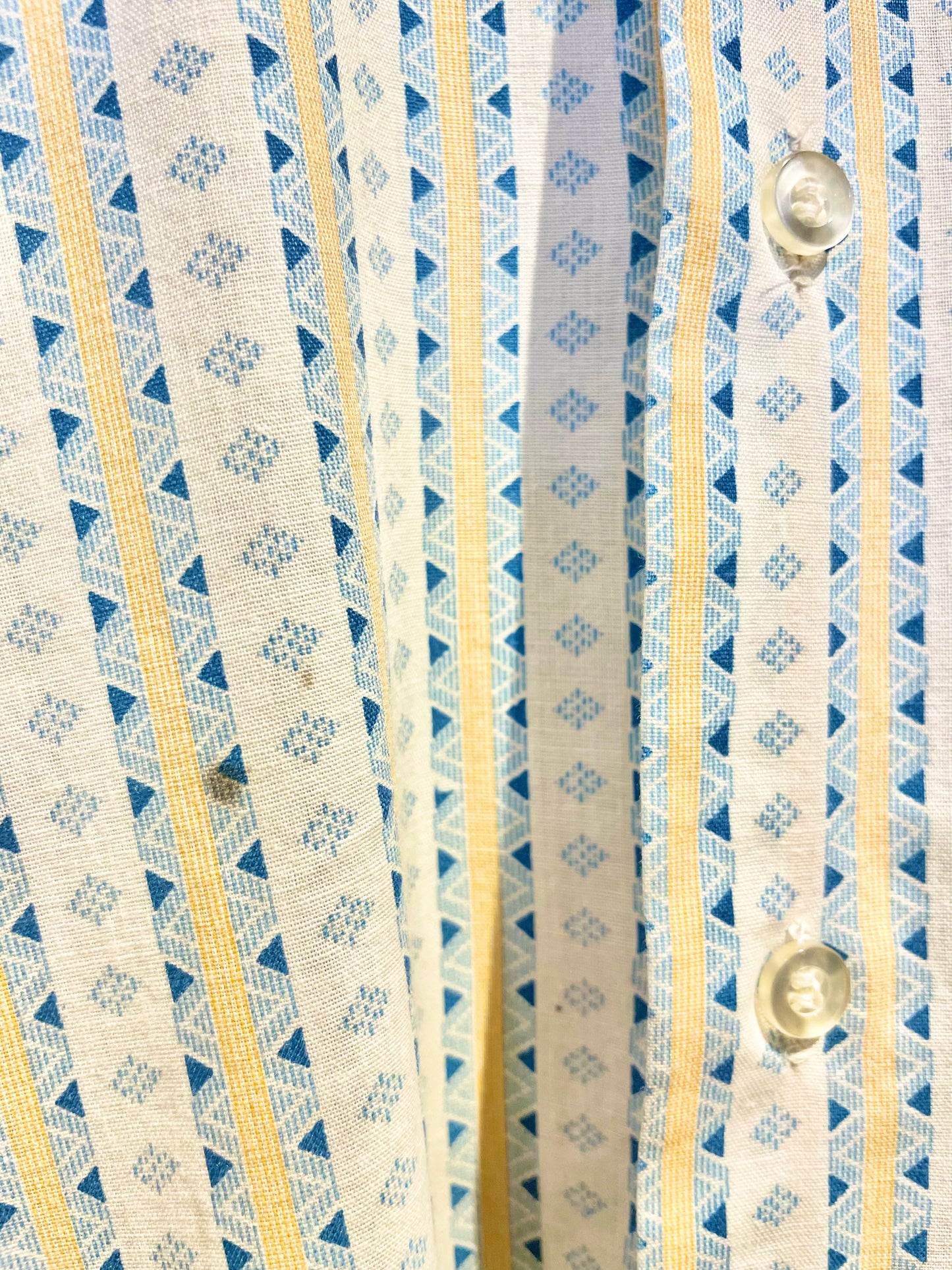FRUIT OF THE LOOM patterned shirt 70's~80's