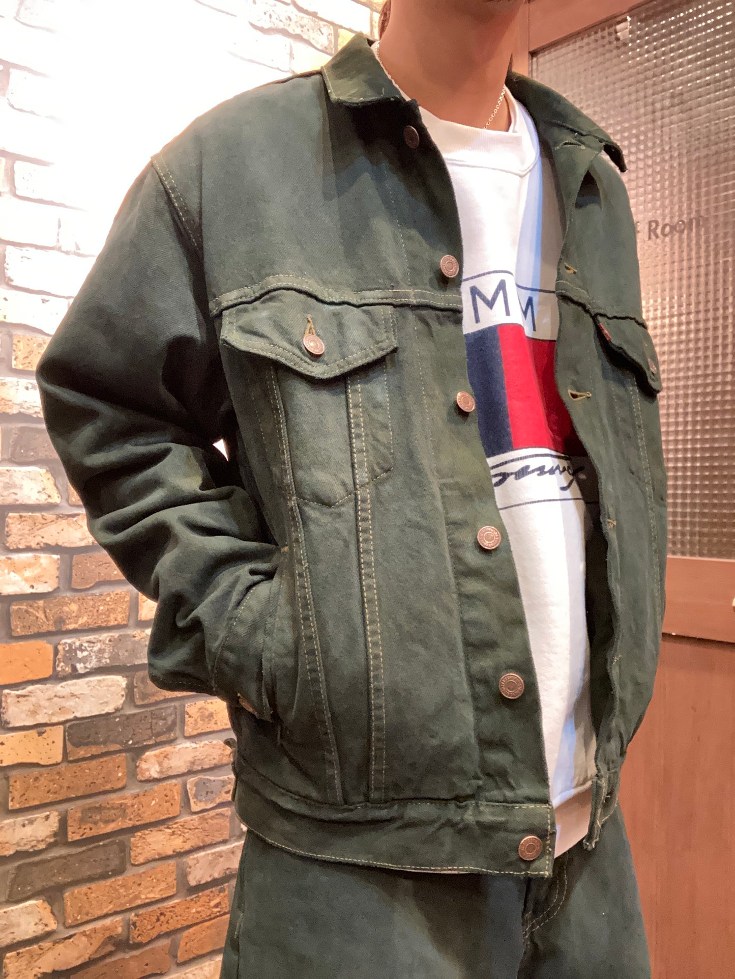”18"YARD's remake 壱八番屋　”over dye denim jacket”