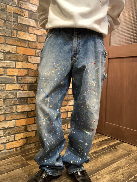 ”18"YARD's remake 壱八番屋　”Paint denim pants”