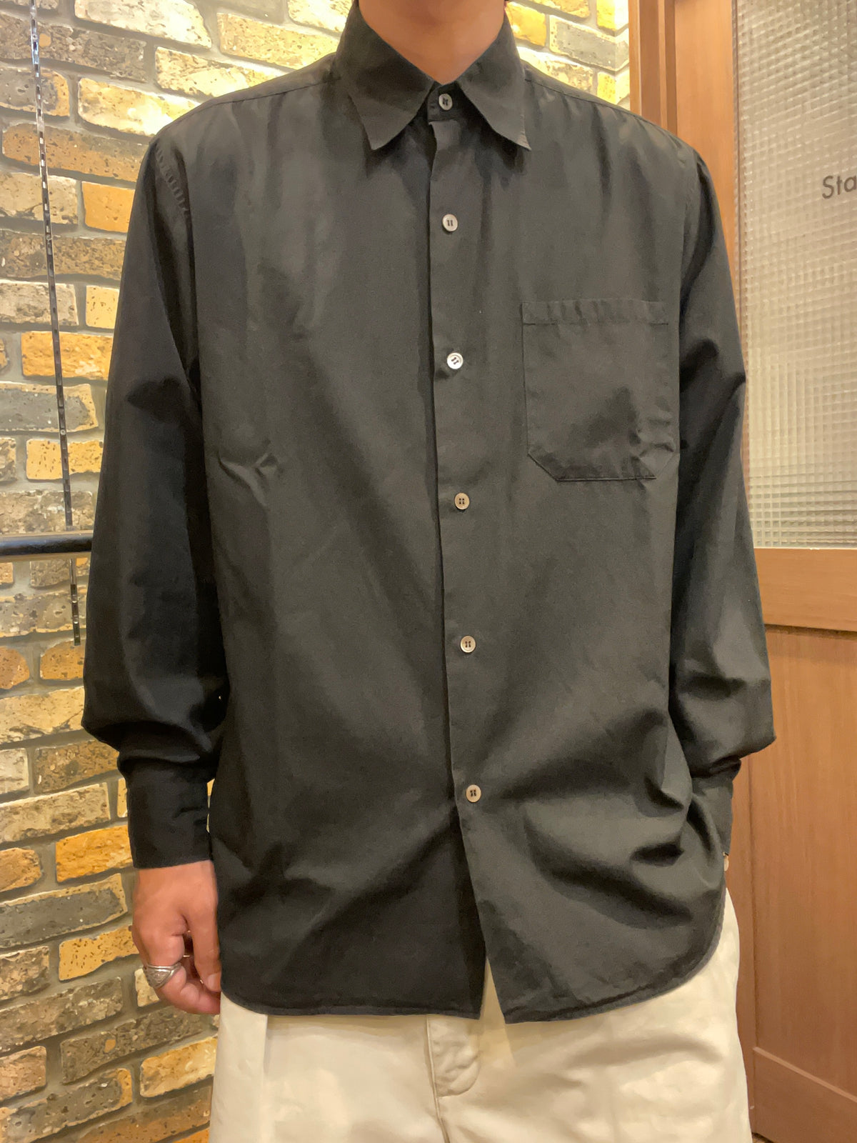 agnès b. long-sleeve shirt 90's~
