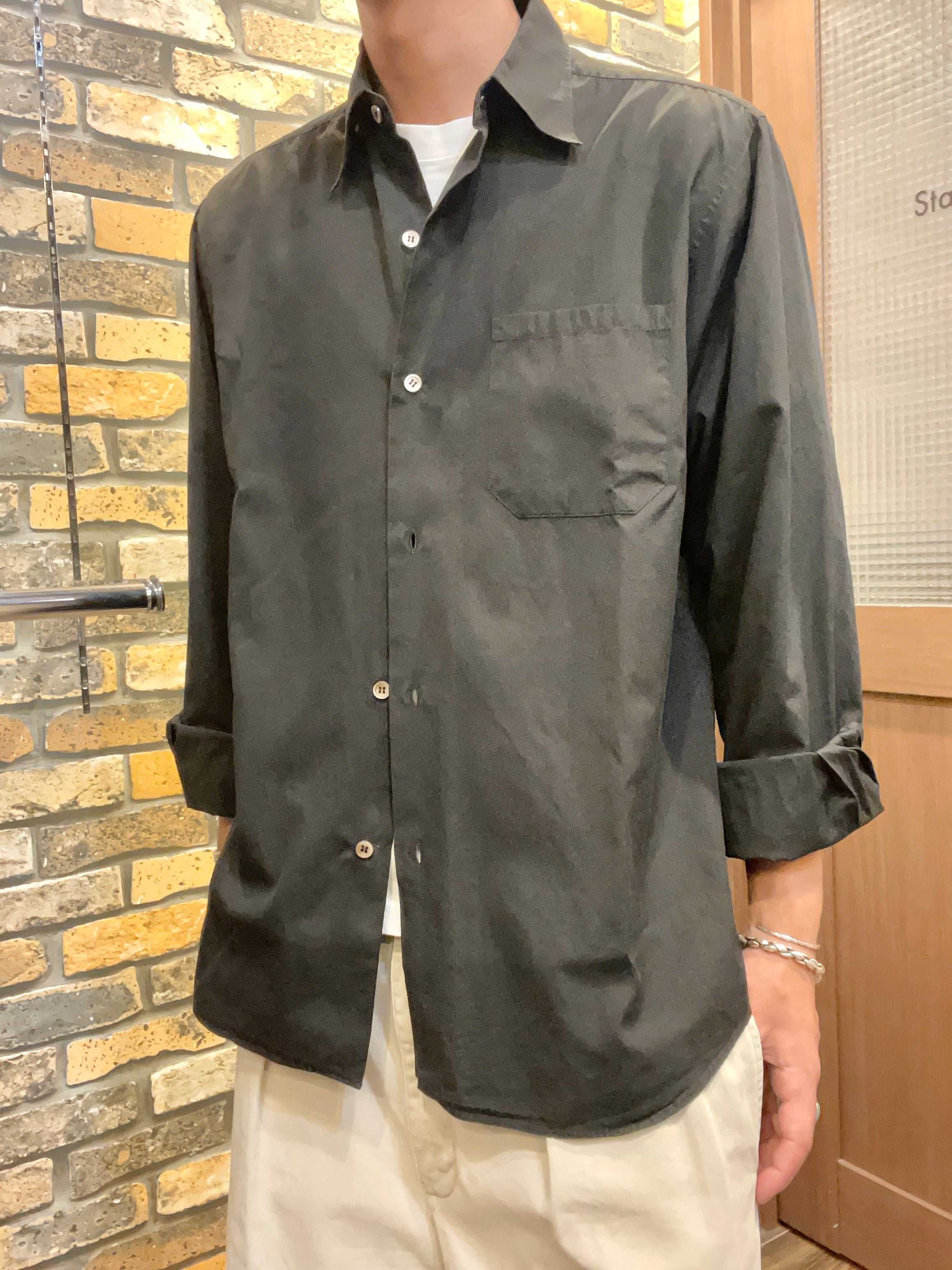 agnès b. long-sleeve shirt 90's~