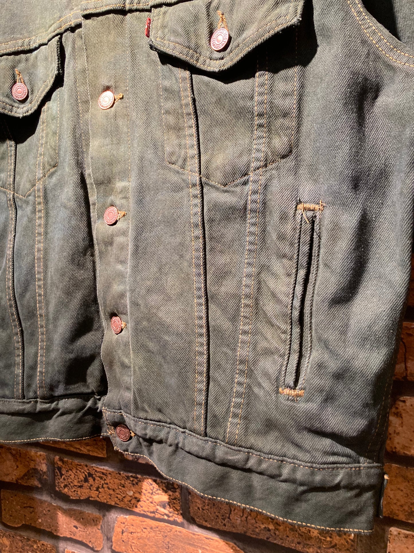 ”18"YARD's remake 壱八番屋　”over dye denim jacket”