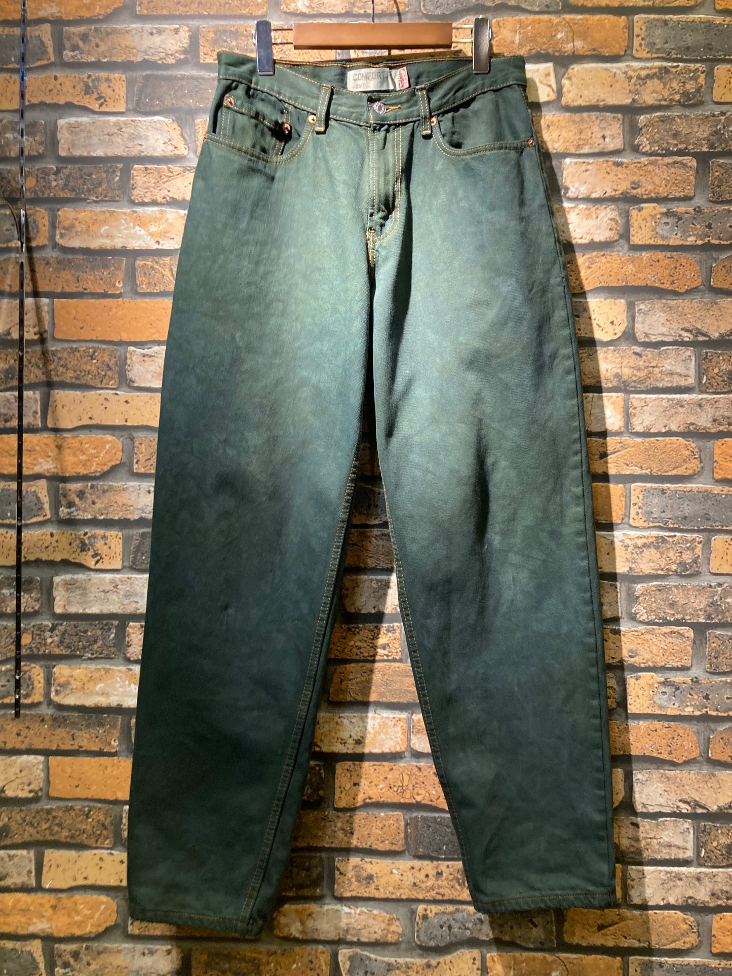 ”18"YARD's remake 壱八番屋　”over dye denim pants”