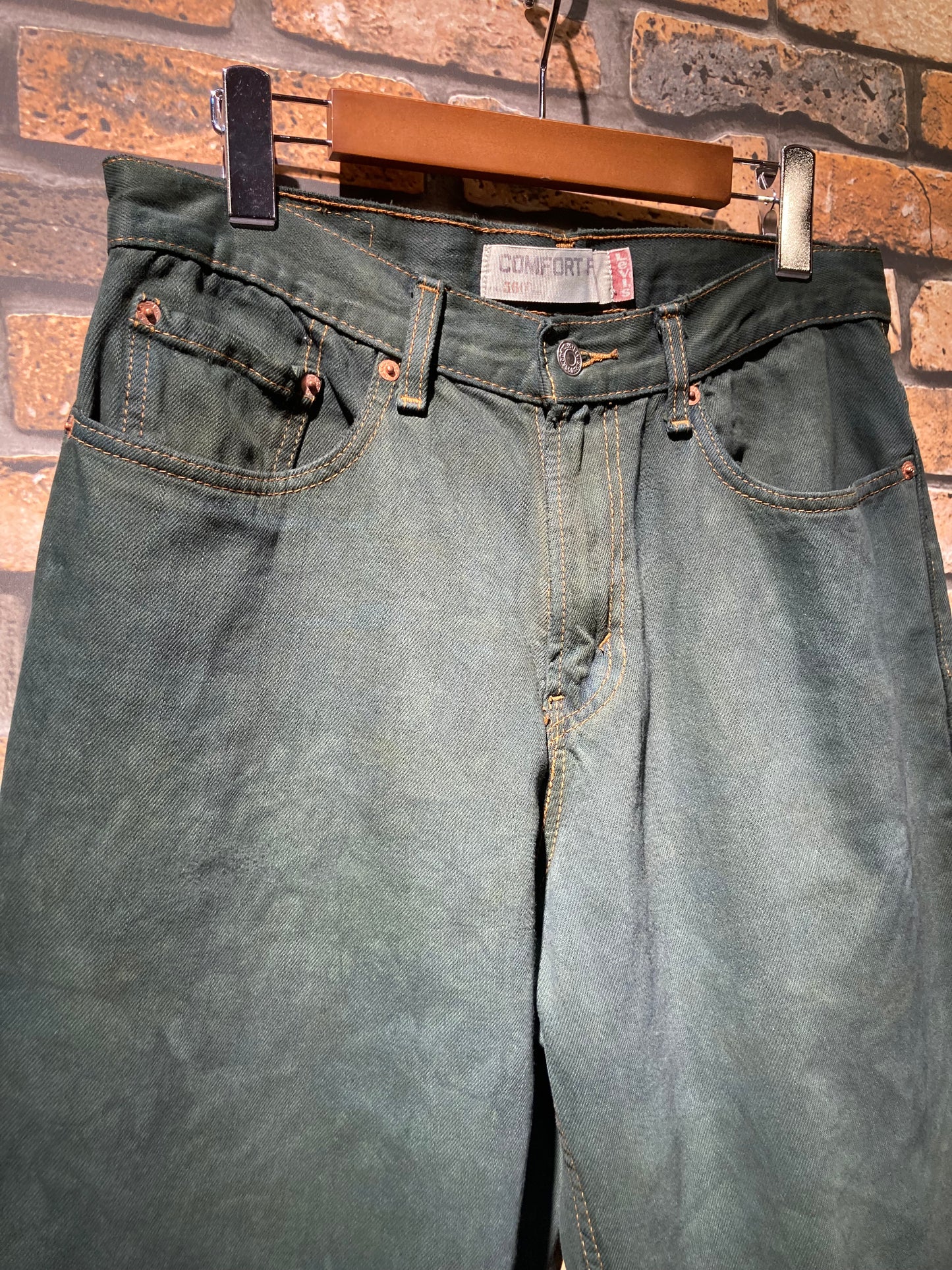 ”18"YARD's remake 壱八番屋　”over dye denim pants”