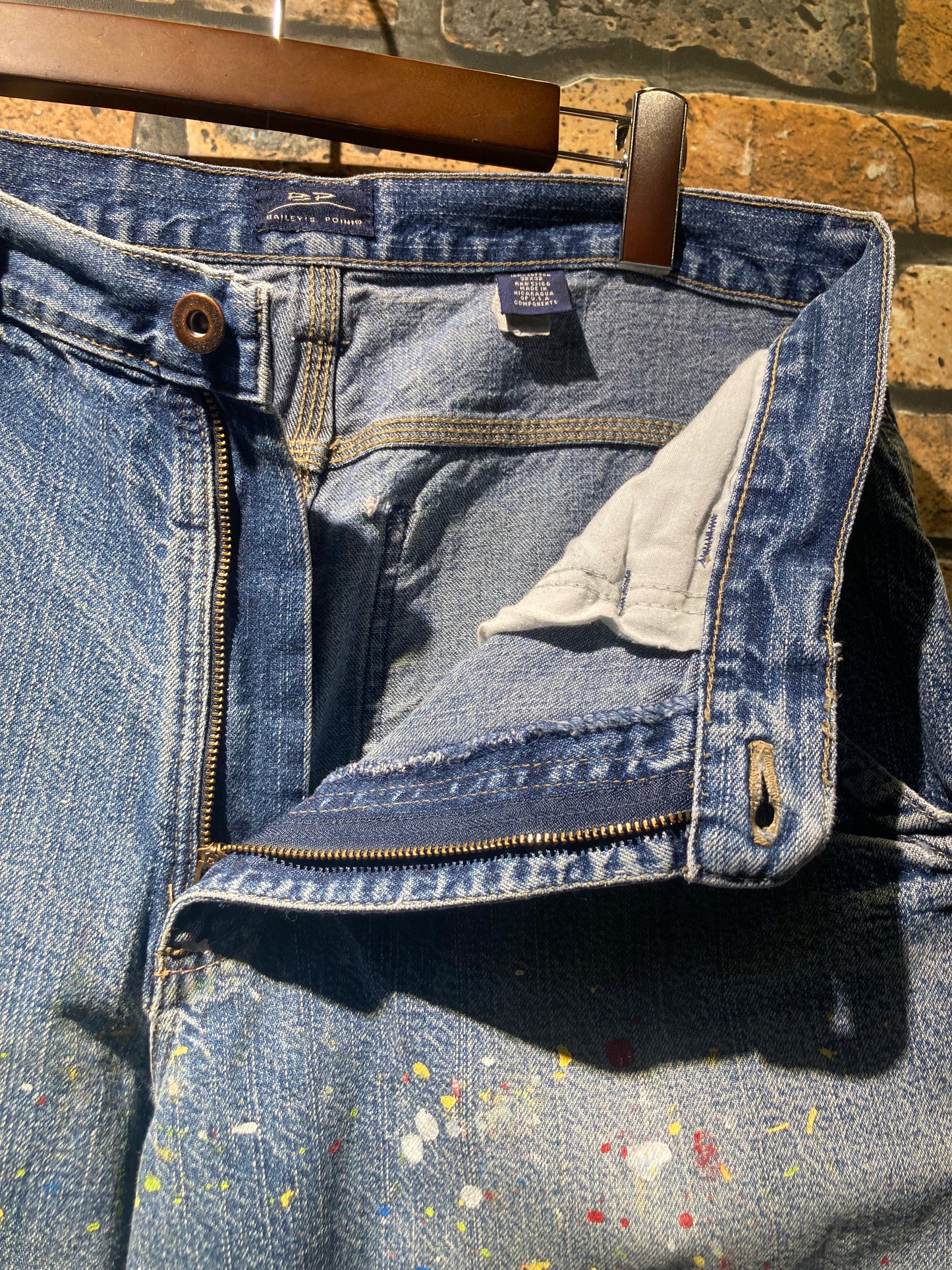 ”18"YARD's remake 壱八番屋　”Paint denim pants”