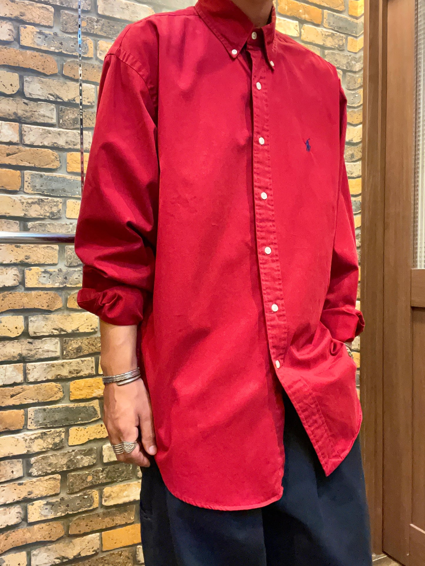 Ralph Lauren long-sleeve shirt 90's~00's